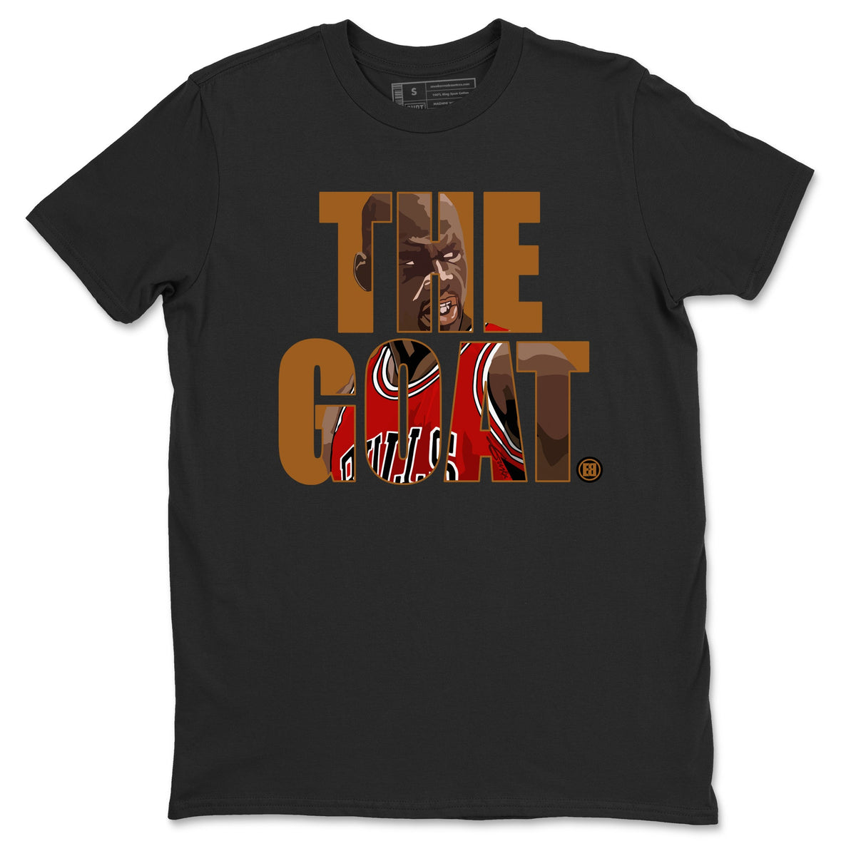 5s Archaeo Brown shirts to match jordans The Goat sneaker match tees Air Jordan 5 Archaeo Brown match shoes to clothes Drip Gear Zone unisex cotton Black 2 shirts