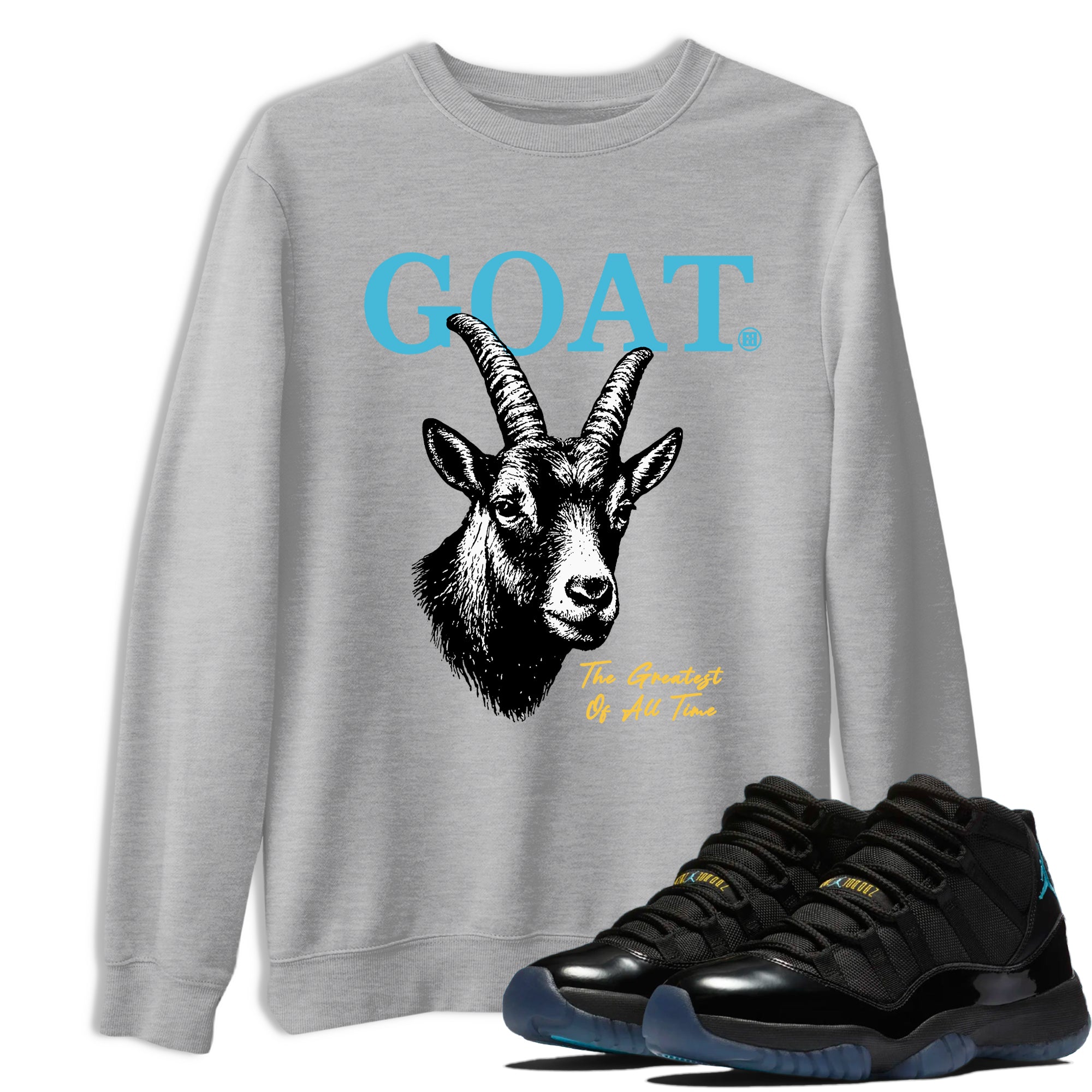Sneaker Threads  Sneaker Tees To Match Air Jordan 11 Retro Gamma  The Greatest Of All Time Graphic Tee Heather Grey 1. Perfect for Jordan releases 2025 colorways.
