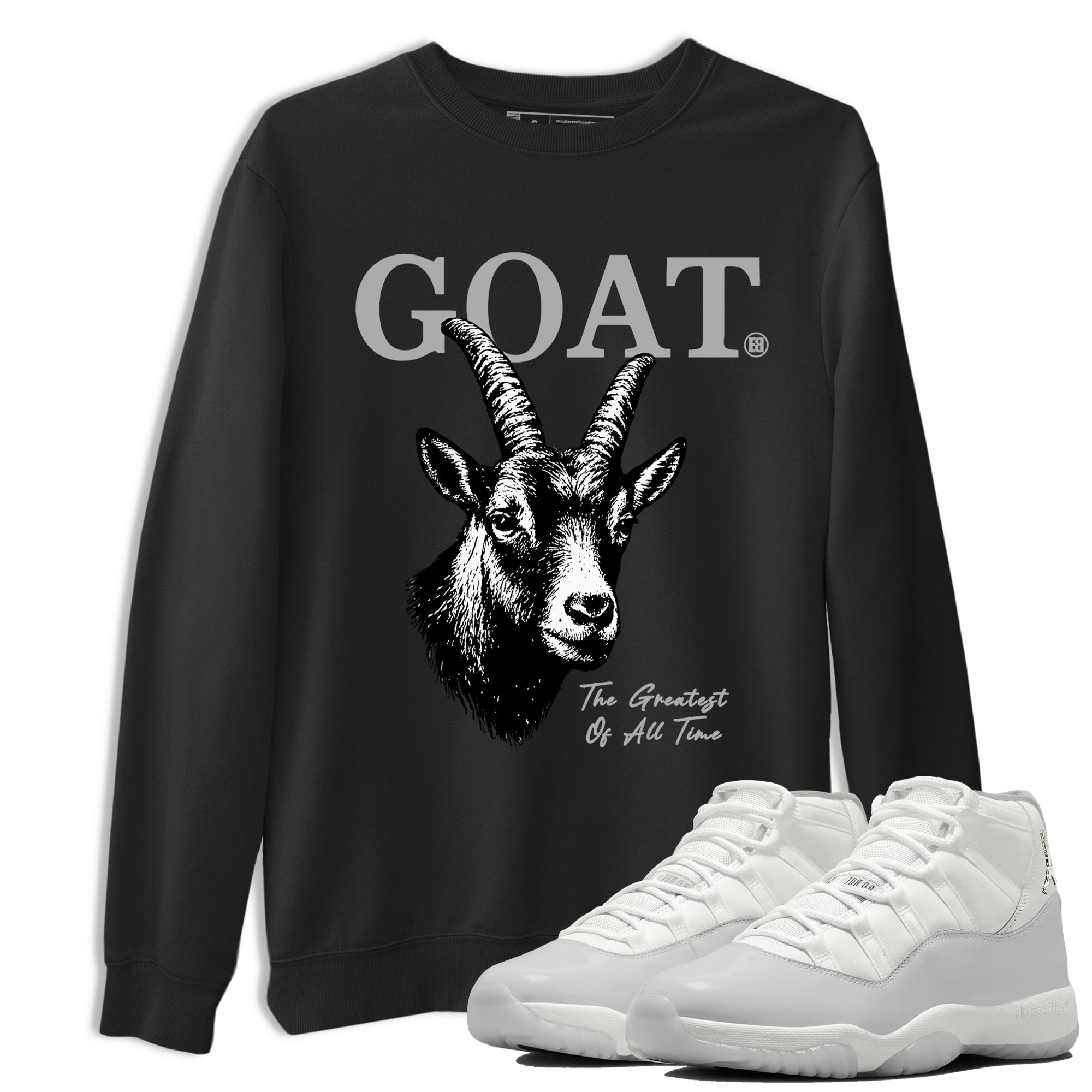 Sneaker match tees  Sneaker Tees To Match Air Jordan 11 Grand Finale Shoes  The Greatest Of All Time Tee Black 1