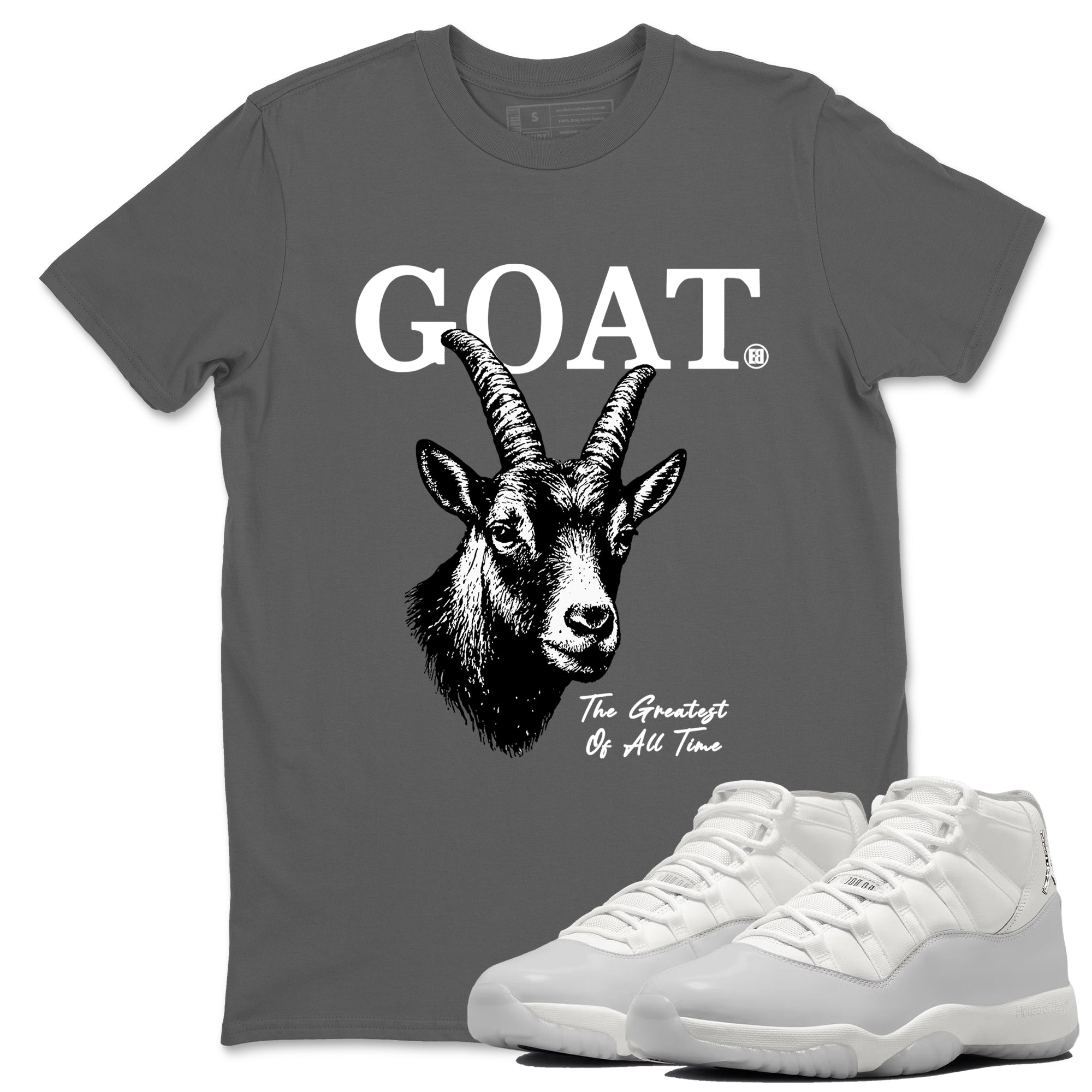 Sneaker match tees  Sneaker Tees To Match Air Jordan 11 Grand Finale Shoes  The Greatest Of All Time Tee Cool Grey 1