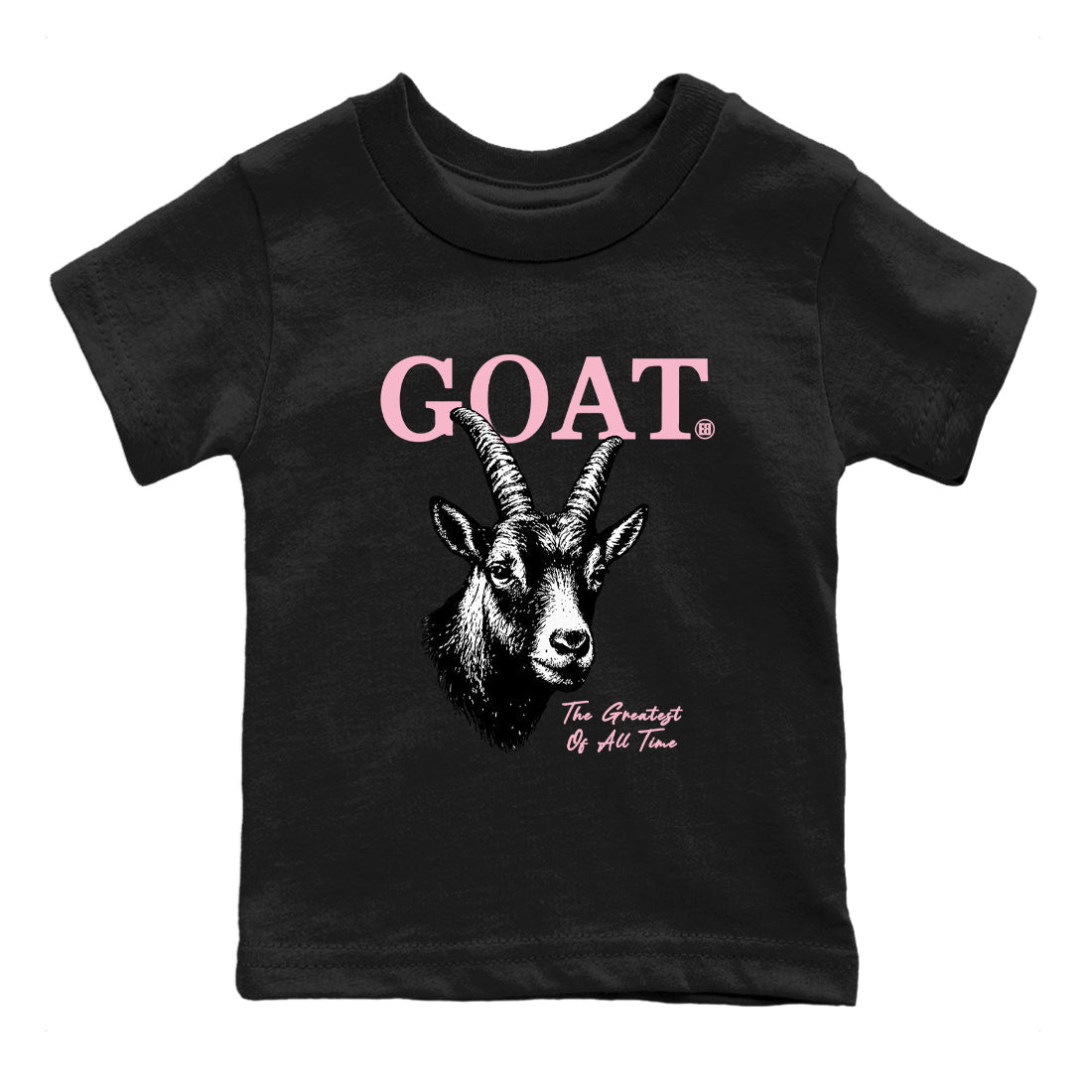 Sneaker Threads Sneaker Tees To Match Air Jordan 5 Medium Soft Pink Shoes The Greatest Of All Time Kids T-Shirt Black 2