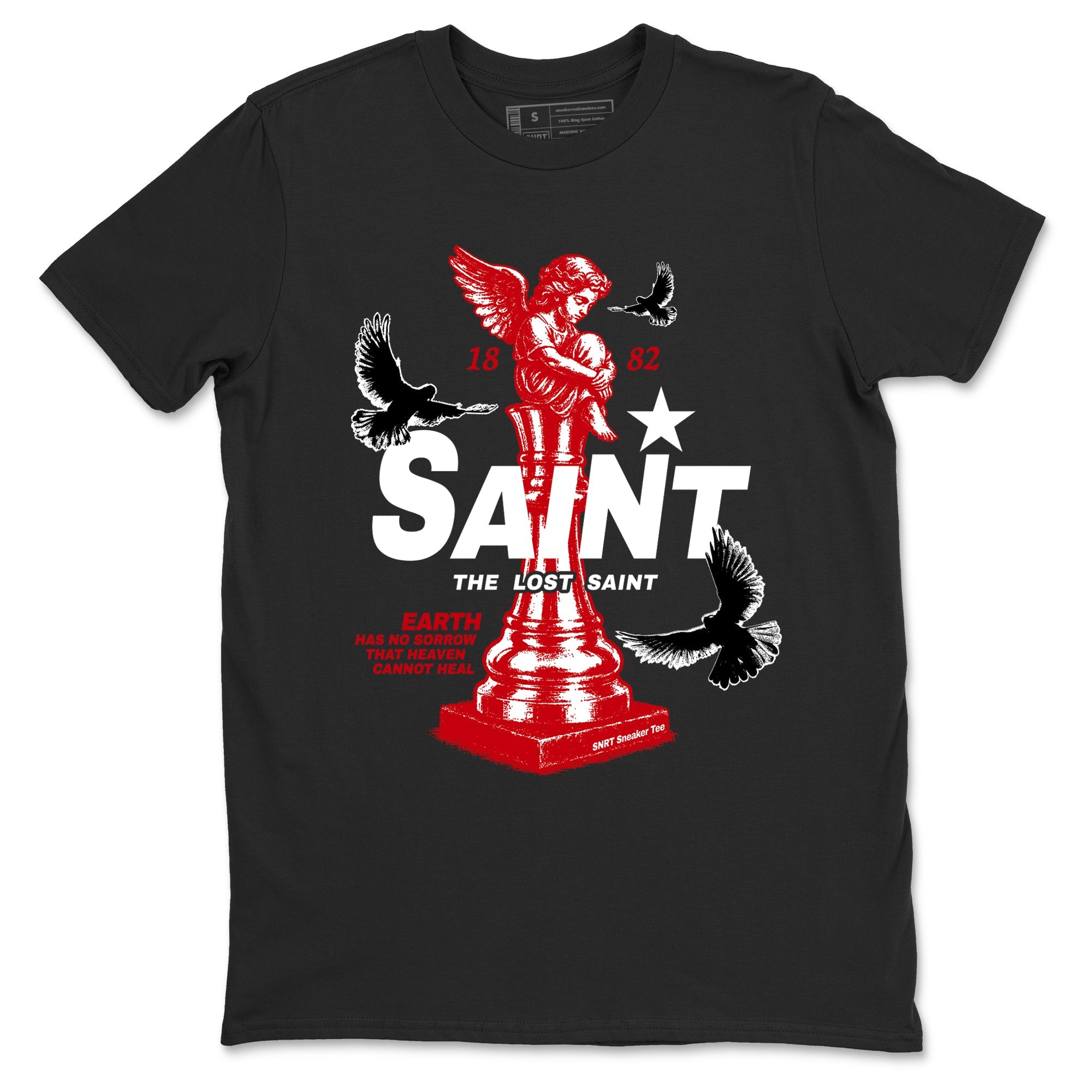 5s Fire Red Sneaker match tees  Sneaker Tees To Match Jordan 5 Retro Fire Red Sneakers  The Lost Saint Graphic Tee Black 2