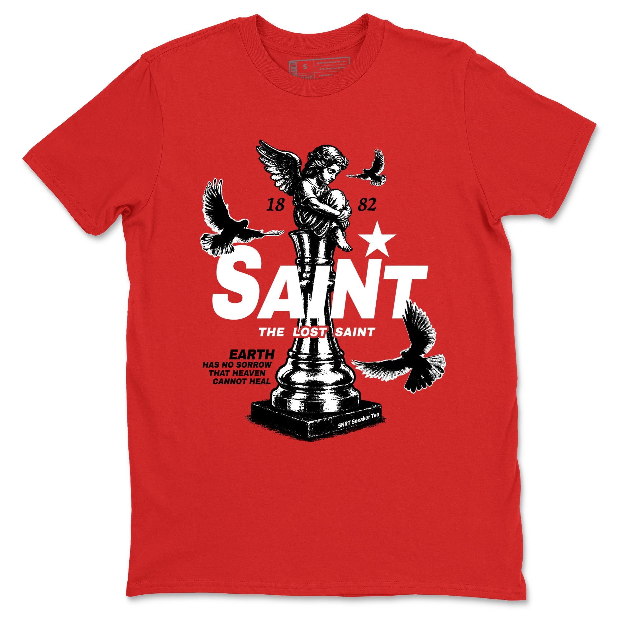 5s Fire Red Sneaker match tees  Sneaker Tees To Match Jordan 5 Retro Fire Red Sneakers  The Lost Saint Graphic Tee Red 2