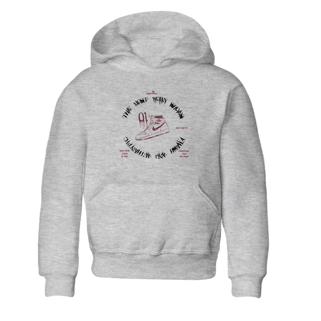 1s Metallic Burgundy shirts to match jordans The Most Worn Shoes sneaker match tees Jordan 1 Retro High '85 OG Metallic Burgundy Drip Gear Zone streetwear brand Baby and Youth Heather Grey 2 cotton tee