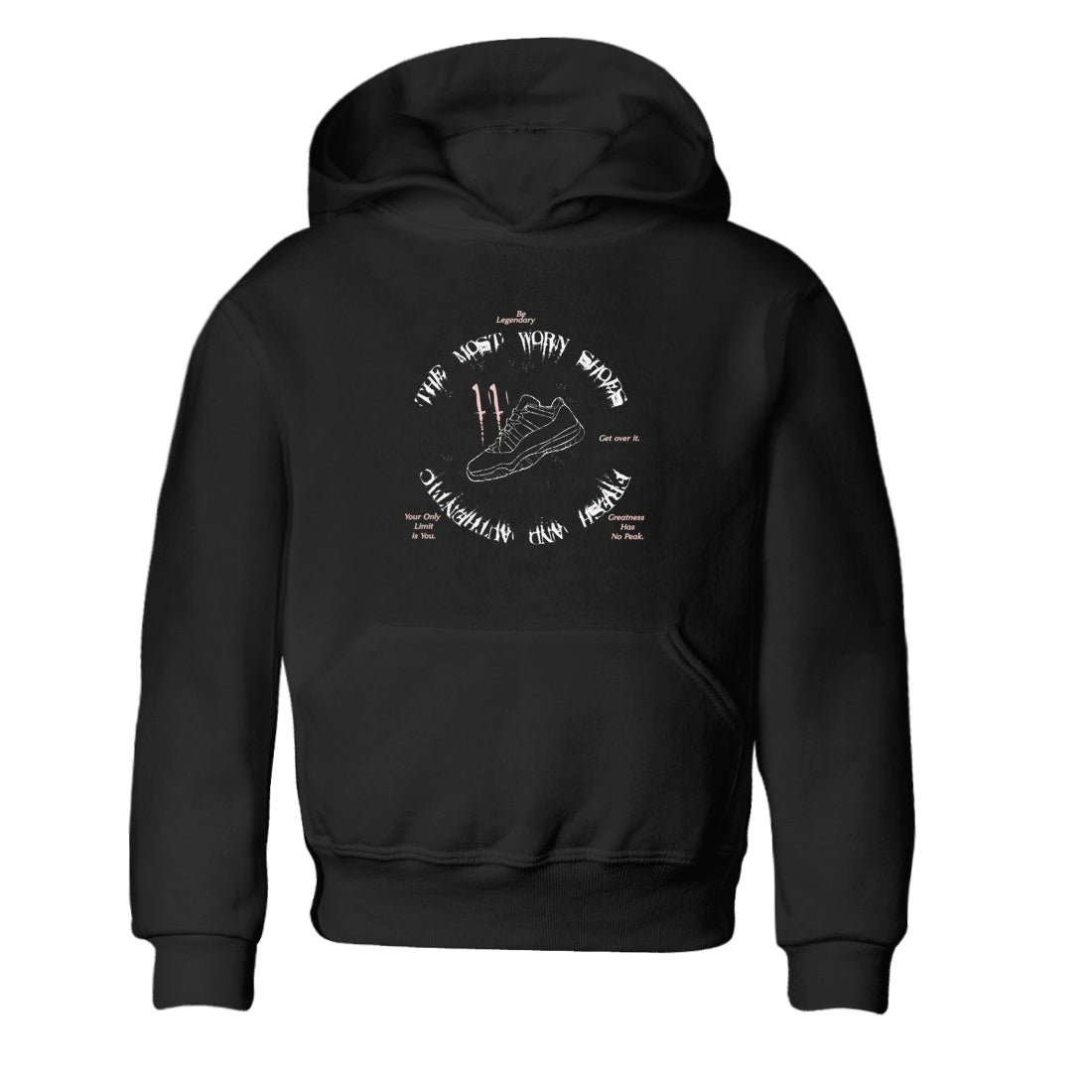 11s Legend Pink shirts to match jordans The Most Worn Shoes sneaker match tees Air Jordan 11 Legend Pink Drip Gear Zone streetwear brand Baby and Youth Black 2 cotton tee