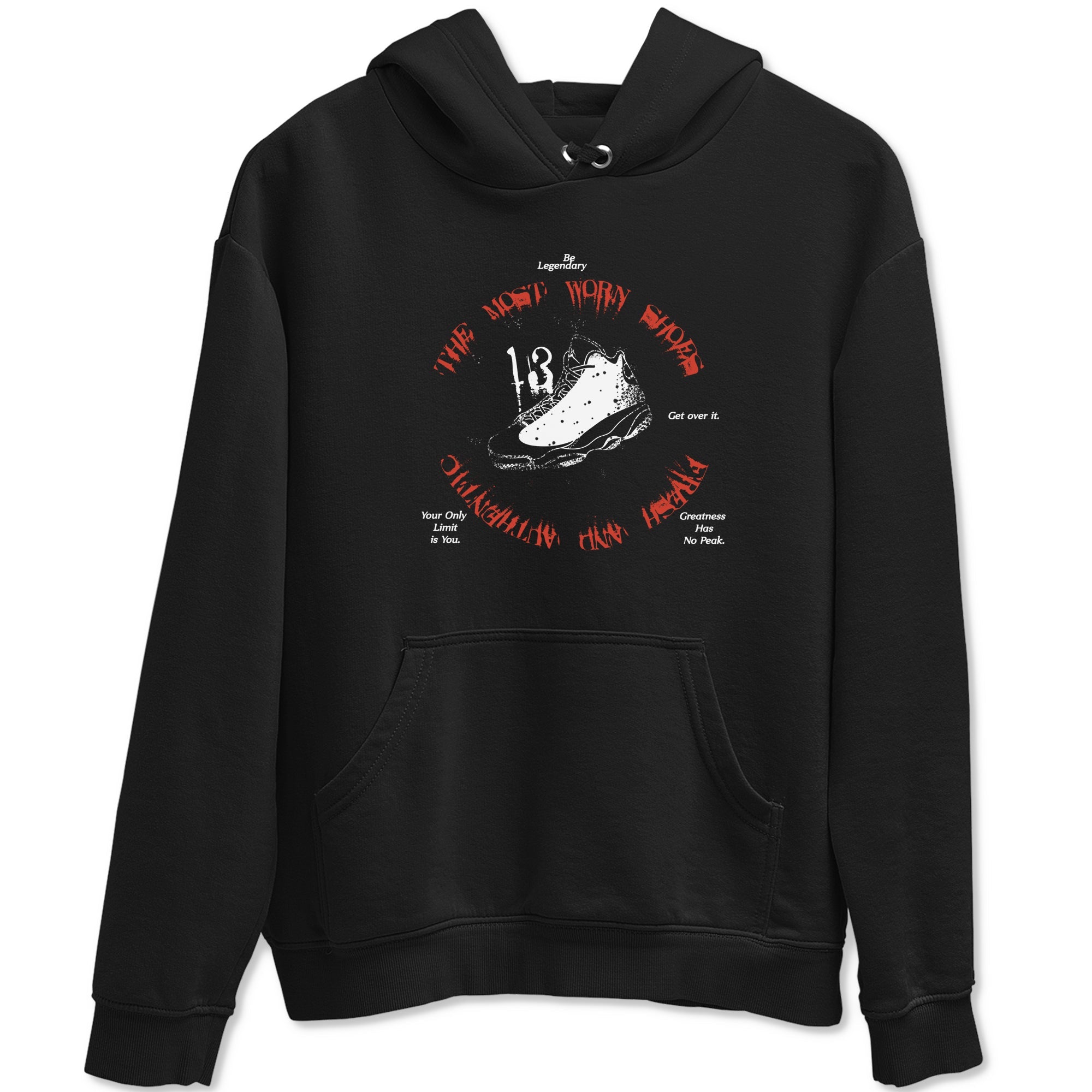 13s Dune Red shirts to match jordans The Most Worn Shoes sneaker match tees Air Jordan 13 Dune Red Drip Gear Zone streetwear brand Black 2 unisex cotton tee