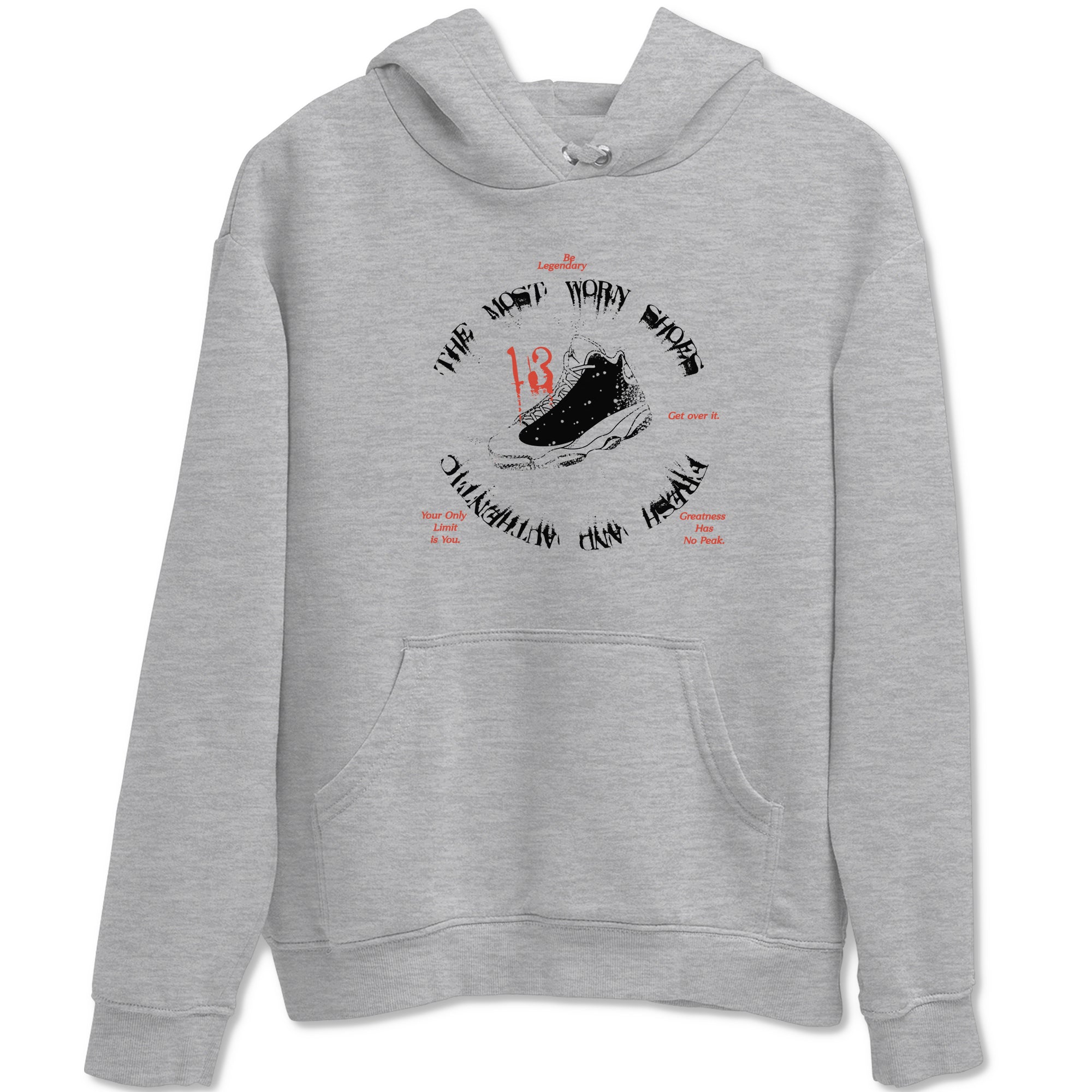 13s Dune Red shirts to match jordans The Most Worn Shoes sneaker match tees Air Jordan 13 Dune Red Drip Gear Zone streetwear brand Heather Grey 2 unisex cotton tee