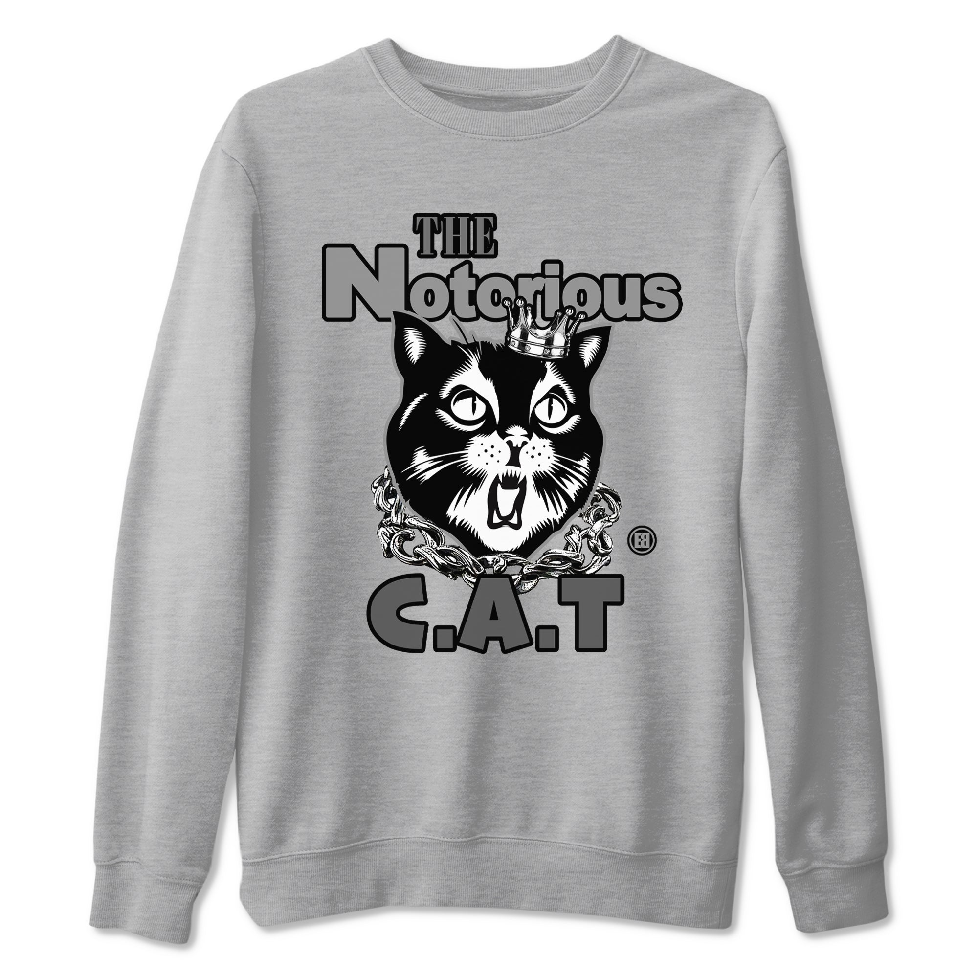 5s Black Cat shirts to match jordans The Notorious Cat sneaker match tees Air Jordan 5 Black Cat Drip Gear Zone unisex cotton Heather Grey 2 crew neck shirts