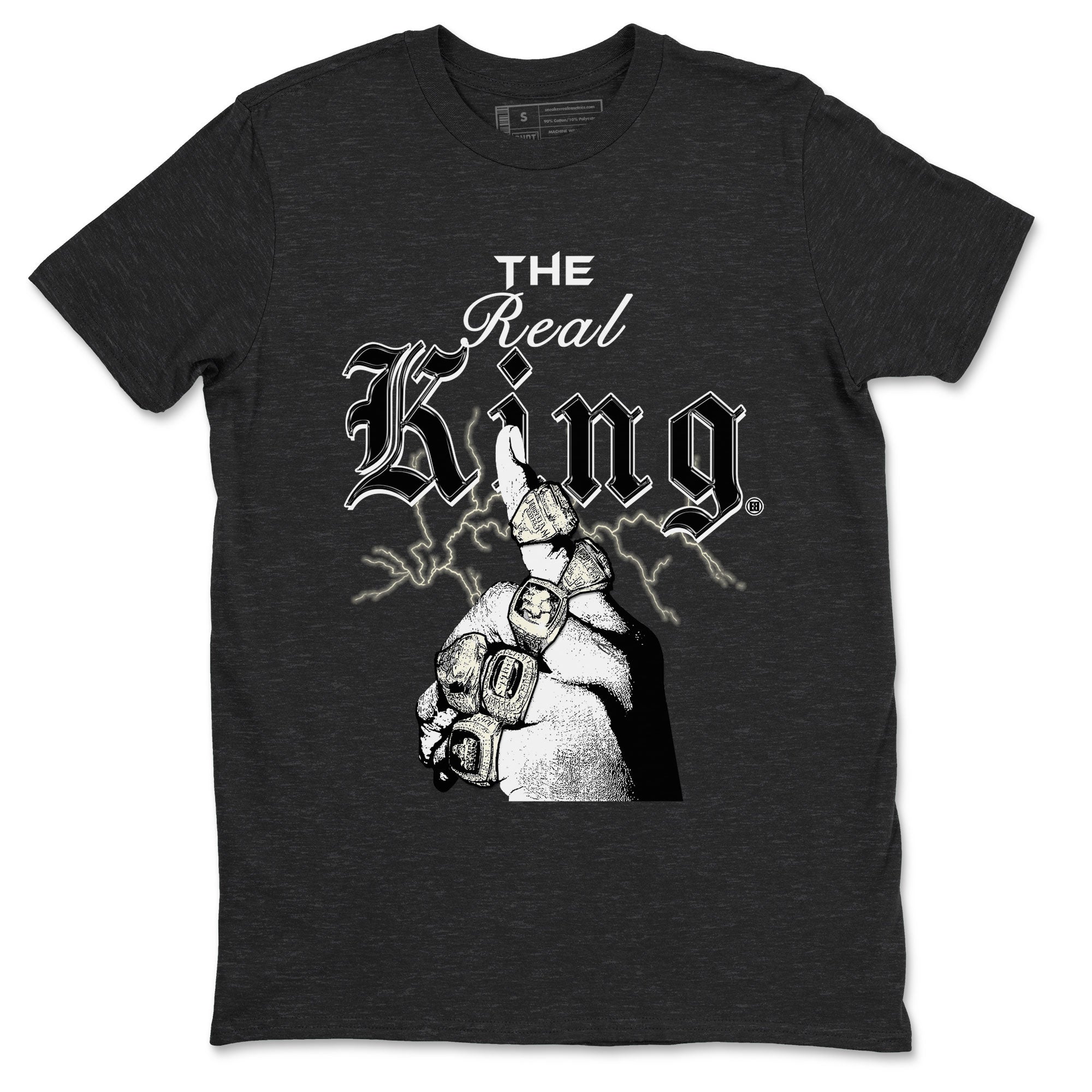 11s Gratitude shirt to match jordans The Real King sneaker tees Air Jordan 11 Retro Gratitude Drip Gear Zone Streetwear Casual Fit Charcoal Heather 2 T-Shirt