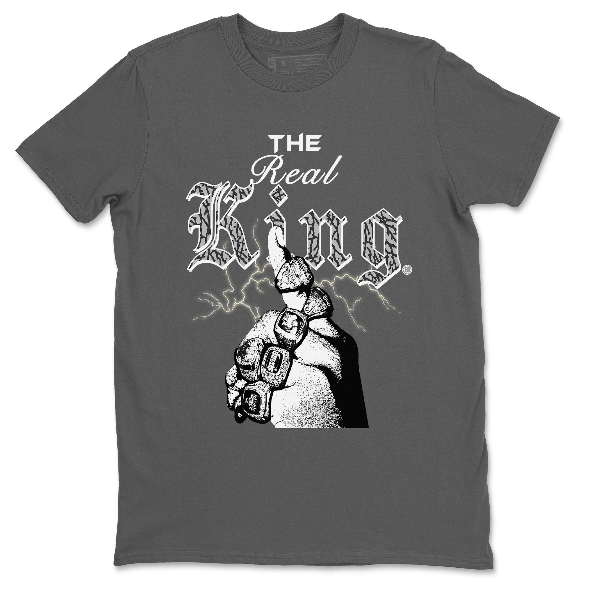 3s Retro Off Noir shirt to match jordans The Real King sneaker tees Air Jordan 3 Off Noir Drip Gear Zone Streetwear Casual Fit Cool Grey 2 T-Shirt