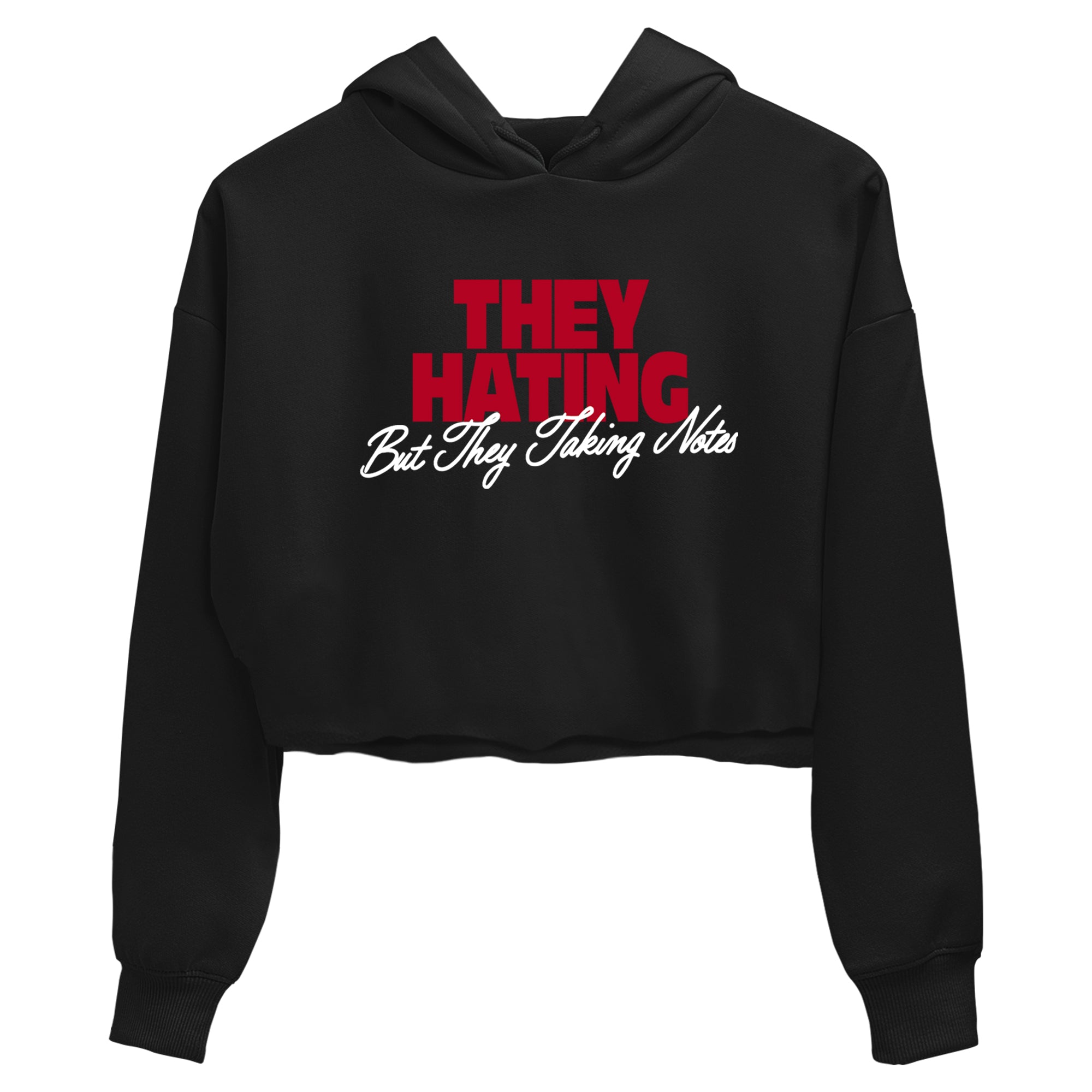 Sneaker Threads  Sneaker Tees To Match Air Jordan 8 Bunny  They Hating But Taking Notes Crop Tee Black 2. Perfect for Jordan releases 2025 colorways.