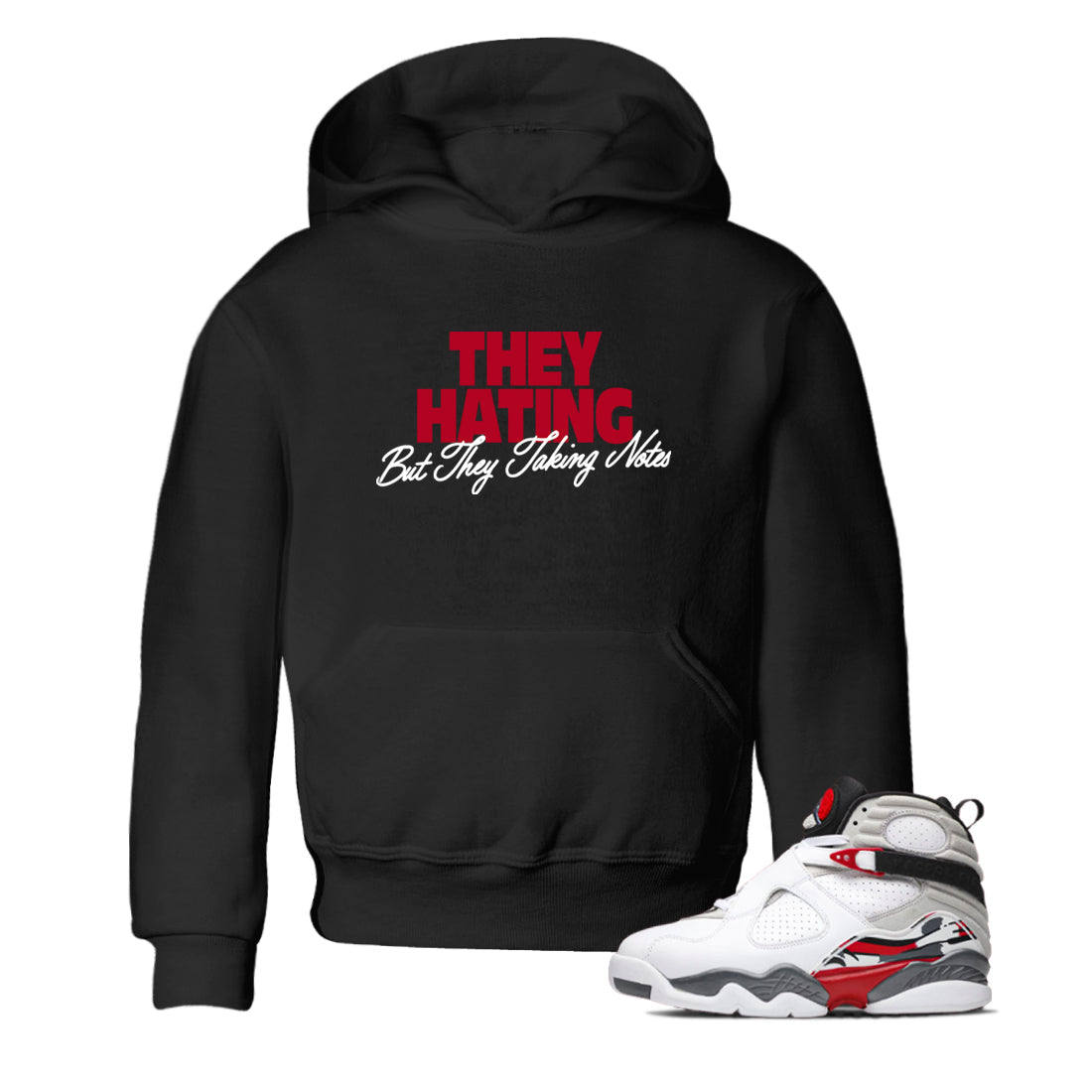 Sneaker Threads  Sneaker Tees To Match Air Jordan 8 Bunny  They Hating But Taking Notes Youth Graphic Tee Black 1. Perfect for Jordan releases 2025 colorways.