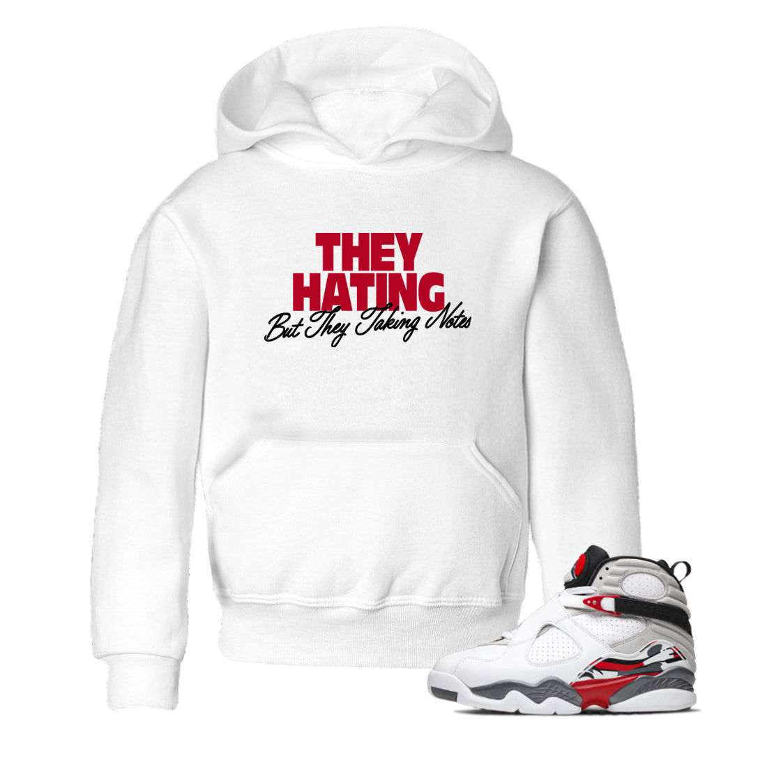 Sneaker Threads  Sneaker Tees To Match Air Jordan 8 Bunny  They Hating But Taking Notes Youth Graphic Tee White 1. Perfect for Jordan releases 2025 colorways.