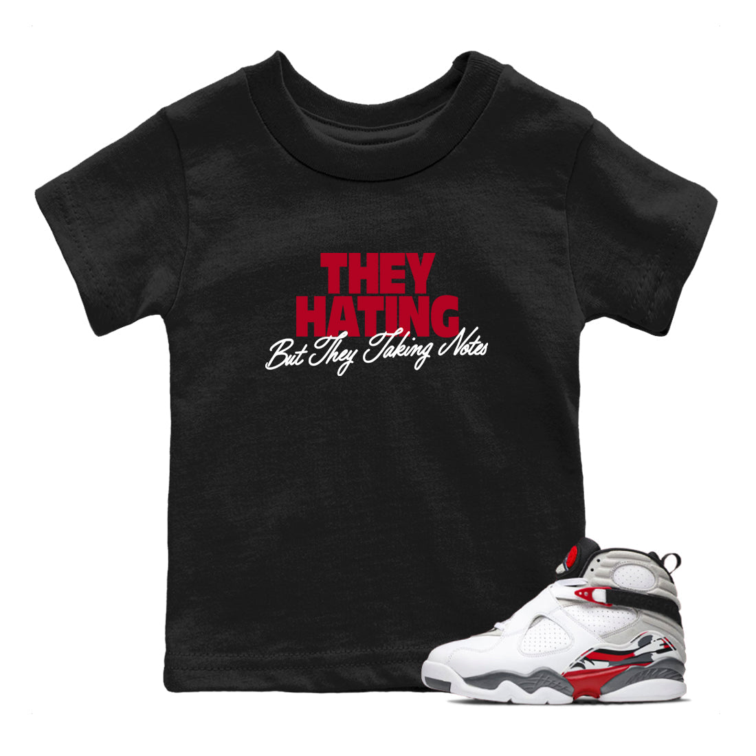 Sneaker Threads  Sneaker Tees To Match Air Jordan 8 Bunny  They Hating But Taking Notes Youth Graphic Tee Black 1. Perfect for Jordan releases 2025 colorways.