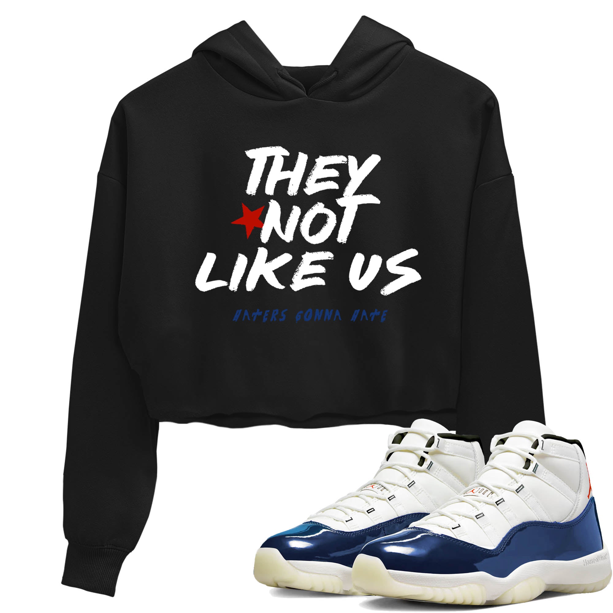 Sneaker Threads  Sneaker Tees To Match Air Jordan 11 Rare Air  They Not Like Us Crop Tee Black 1. Perfect for Jordan releases 2025 colorways.