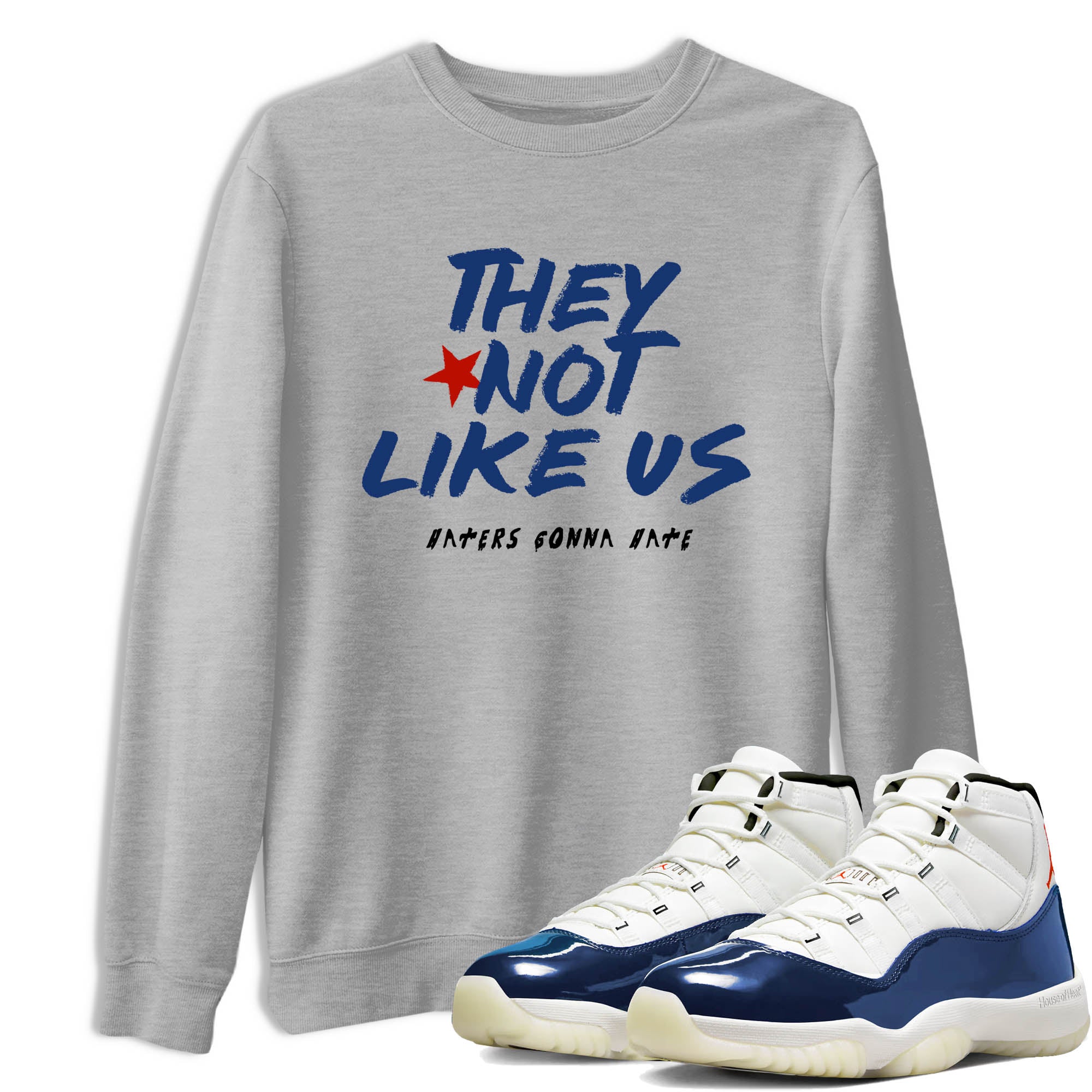 Sneaker Threads  Sneaker Tees To Match Air Jordan 11 Rare Air  They Not Like Us Graphic Tee Heather Grey 1. Perfect for Jordan releases 2025 colorways.