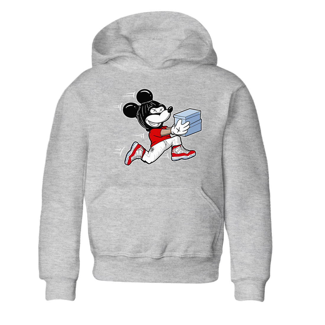 11s Cherry shirts to match jordans Thief Mouse sneaker match tees Air Jordan 11 Retro Cherry match shoes to clothes Drip Gear Zone Youth Baby Heather Grey 2 tee