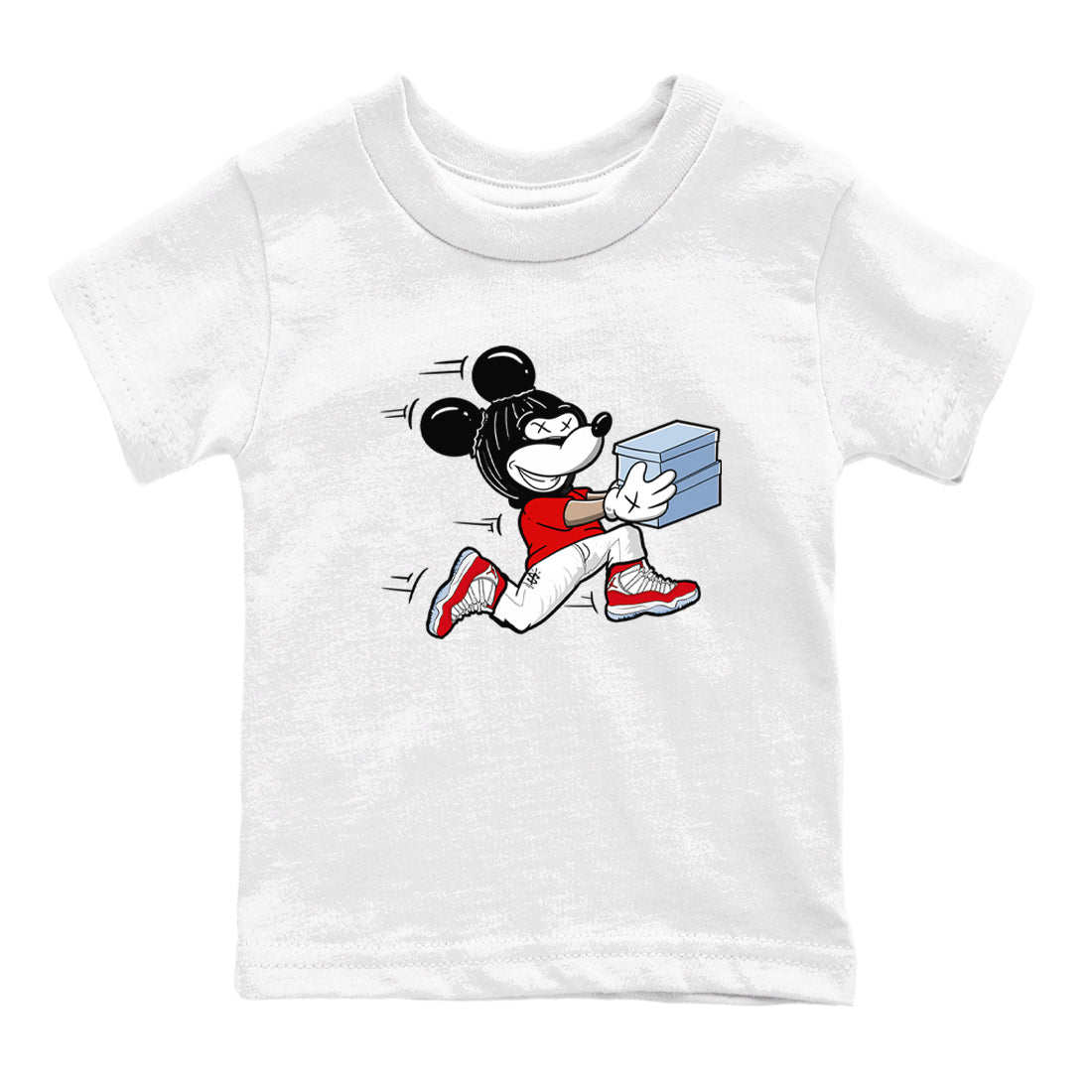 11s Cherry shirts to match jordans Thief Mouse sneaker match tees Air Jordan 11 Retro Cherry match shoes to clothes Drip Gear Zone Youth Baby White 2 tee
