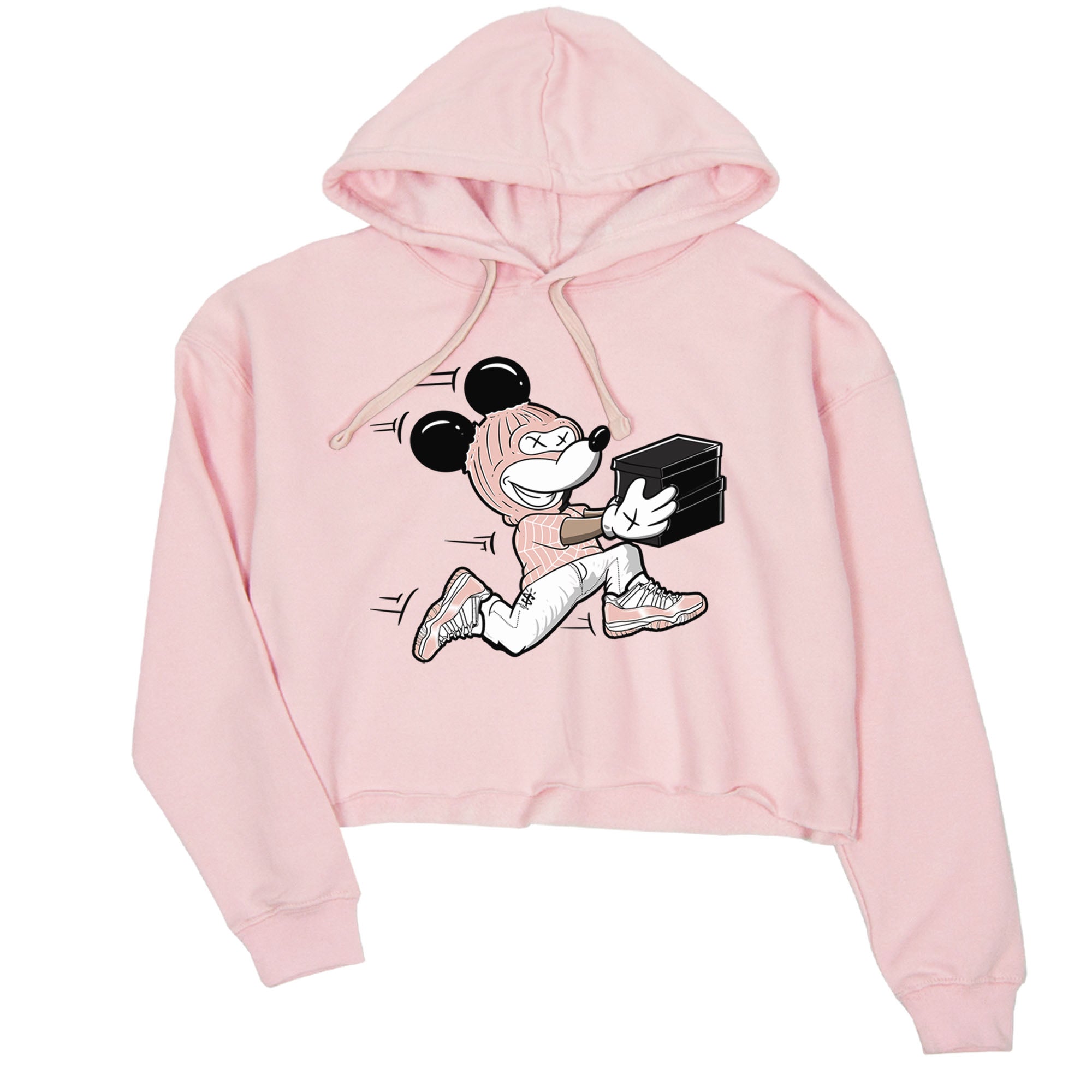 11s Legend Pink shirt to match jordans Thief Mouse sneaker tees Air Jordan 11 Legend Pink Drip Gear Zone Pink 2 crop length shirt