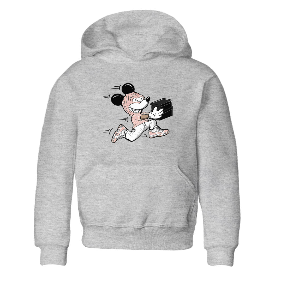 11s Legend Pink shirt to match jordans Thief Mouse sneaker tees Air Jordan 11 Legend Pink Drip Gear Zone baby toddler Heather Grey 2 cotton Shirt