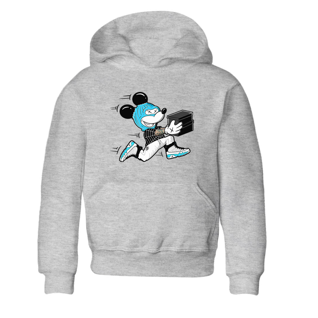 9s Powder Blue shirt to match jordans Thief Mouse sneaker tees Air Jordan 9 Powder Blue Drip Gear Zone baby toddler Heather Grey 2 cotton Shirt