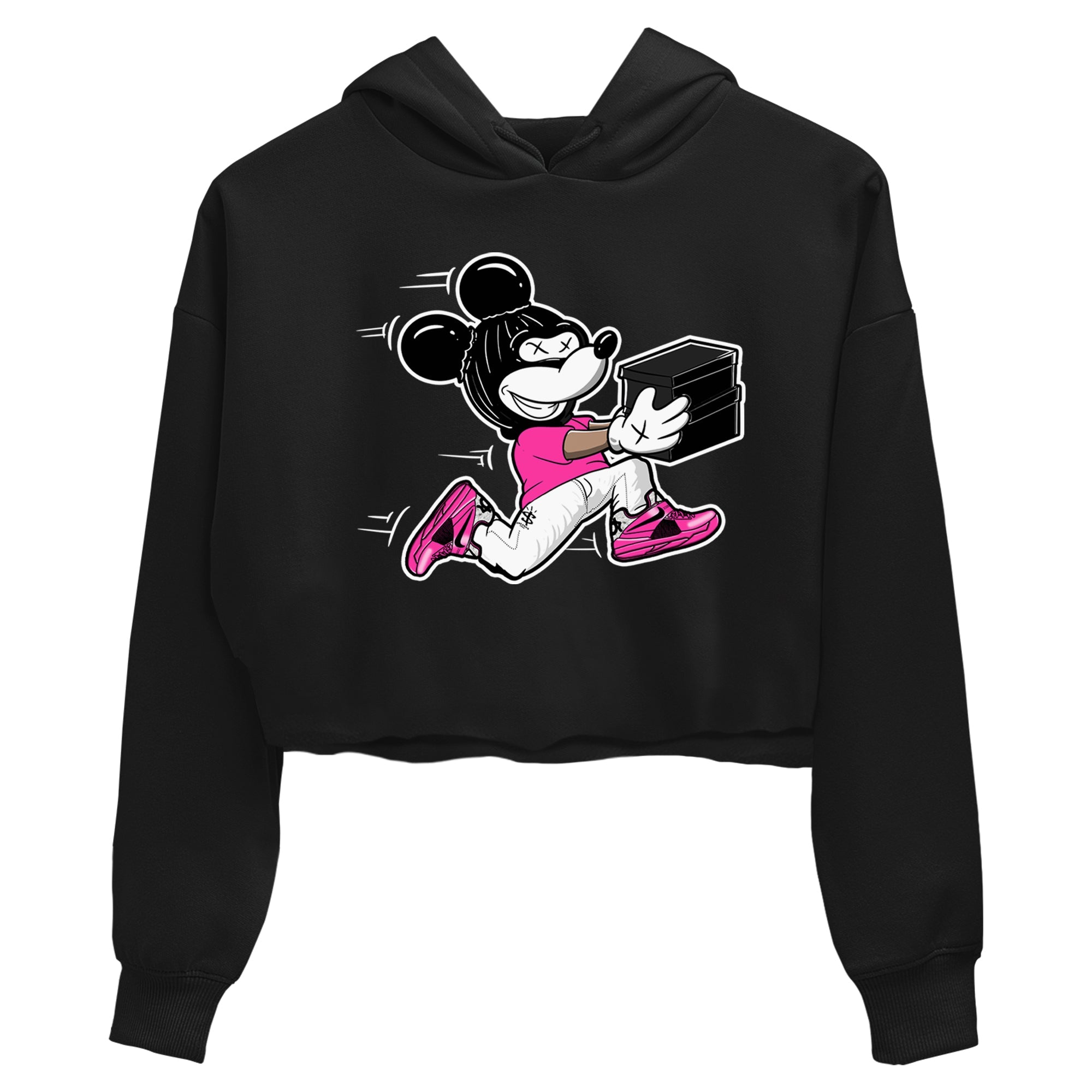 Nike KD 4 Retro Aunt Pearl shirts to match jordans Thief Mouse sneaker match tees Nike KD 4 Aunt Pearl match shoes to clothes Drip Gear Zone unisex cotton Black 2 crop tee