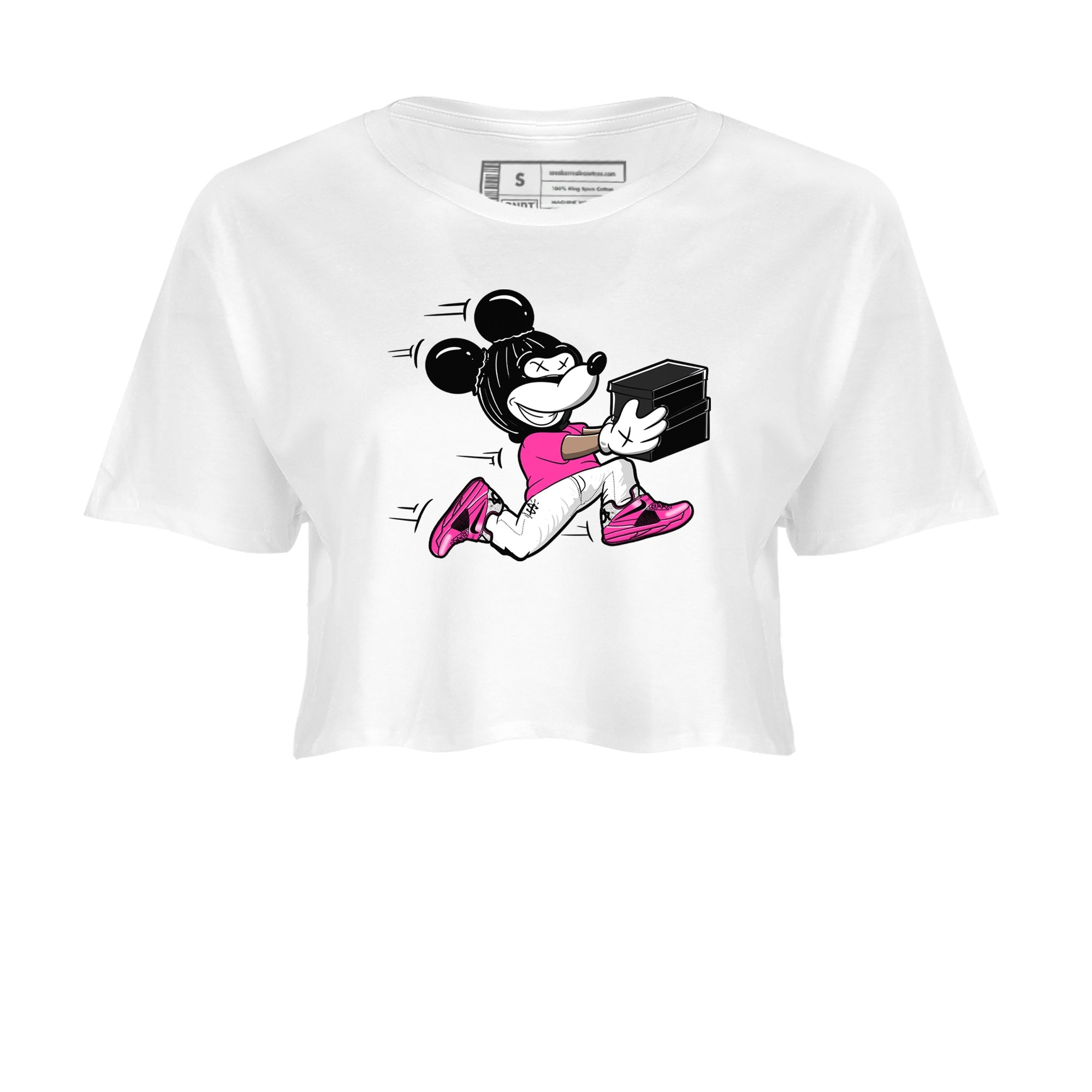 Nike KD 4 Retro Aunt Pearl shirts to match jordans Thief Mouse sneaker match tees Nike KD 4 Aunt Pearl match shoes to clothes Drip Gear Zone unisex cotton White 2 crop tee