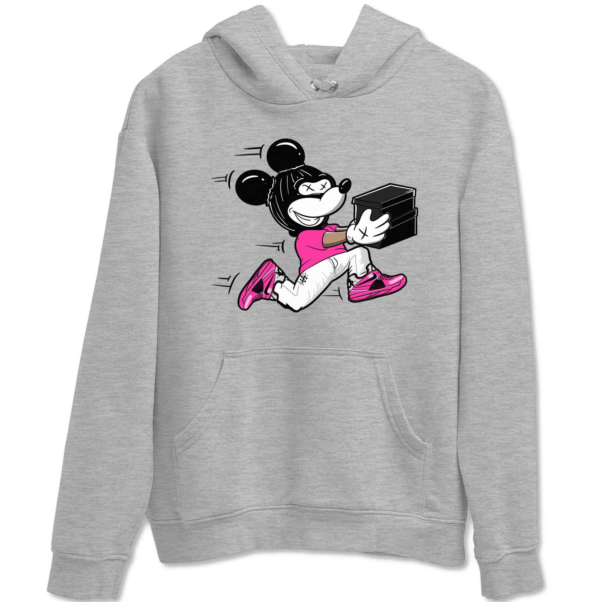 Nike KD 4 Retro Aunt Pearl shirts to match jordans Thief Mouse sneaker match tees Nike KD 4 Aunt Pearl match shoes to clothes Drip Gear Zone unisex cotton Heather Grey 2 shirts