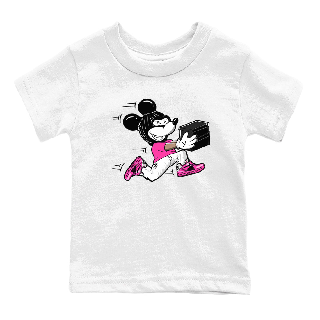 Nike KD 4 Retro Aunt Pearl shirts to match jordans Thief Mouse sneaker match tees Nike KD 4 Aunt Pearl match shoes to clothes Drip Gear Zone Youth Baby White 2 tee