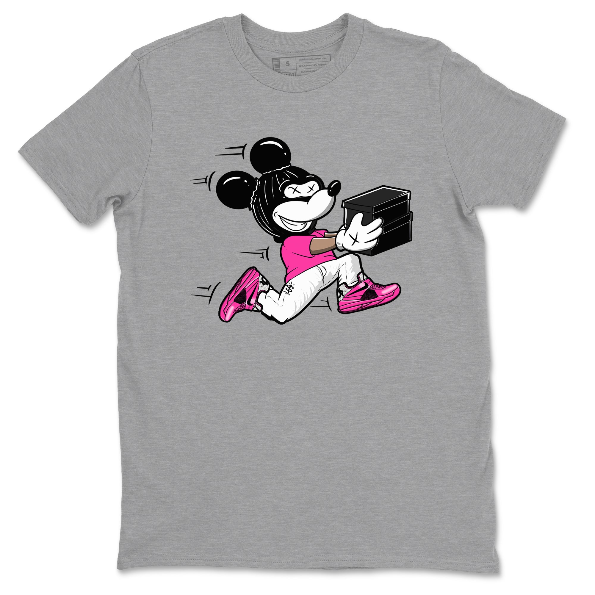 Nike KD 4 Retro Aunt Pearl shirts to match jordans Thief Mouse sneaker match tees Nike KD 4 Aunt Pearl match shoes to clothes Drip Gear Zone unisex cotton Heather Grey 2 shirts
