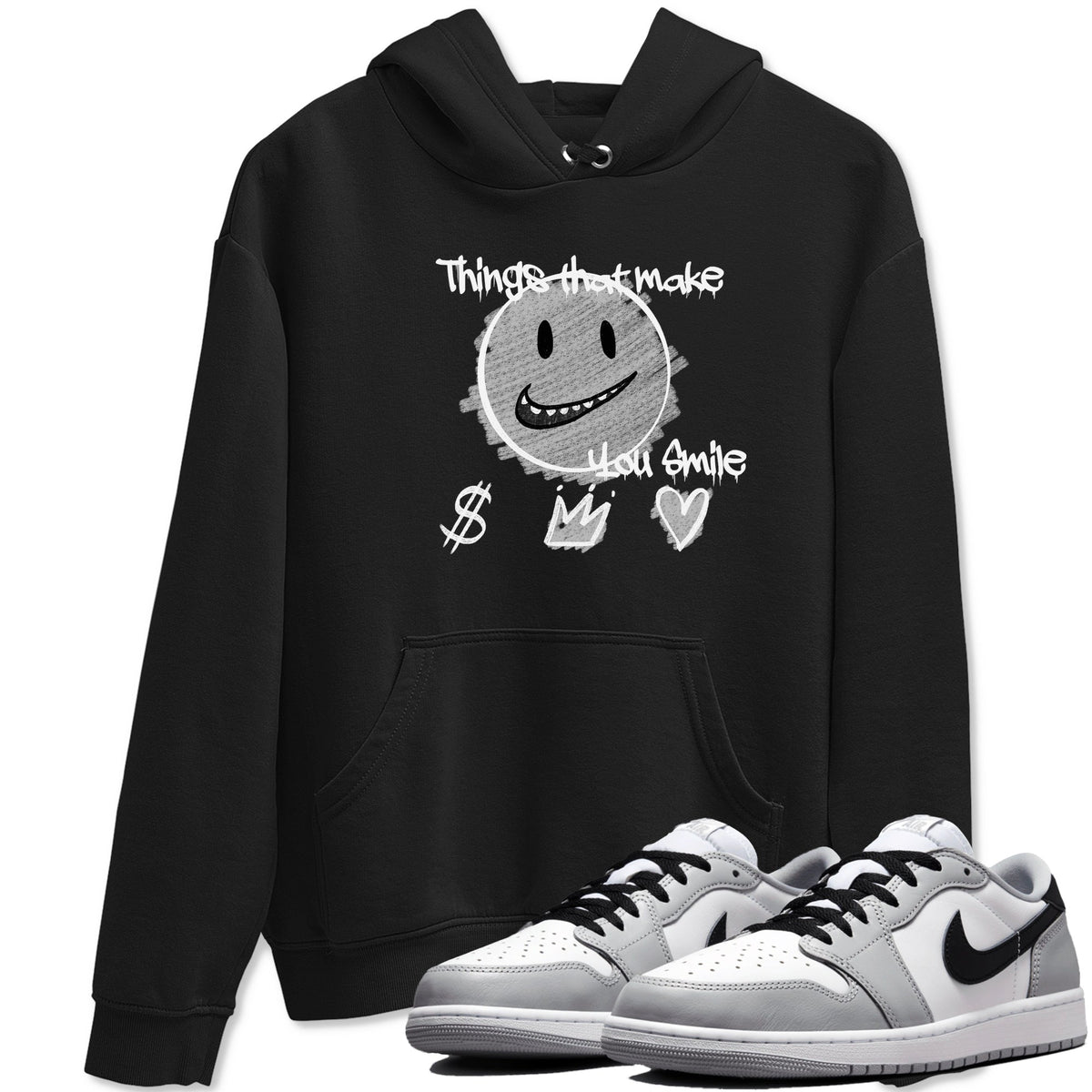 AJ1 Barons shirts to match jordans Things That Make You Smile sneaker match tees Air Jordan 1 Barons Drip Gear Zone streetwear brand Black 1 unisex cotton tee