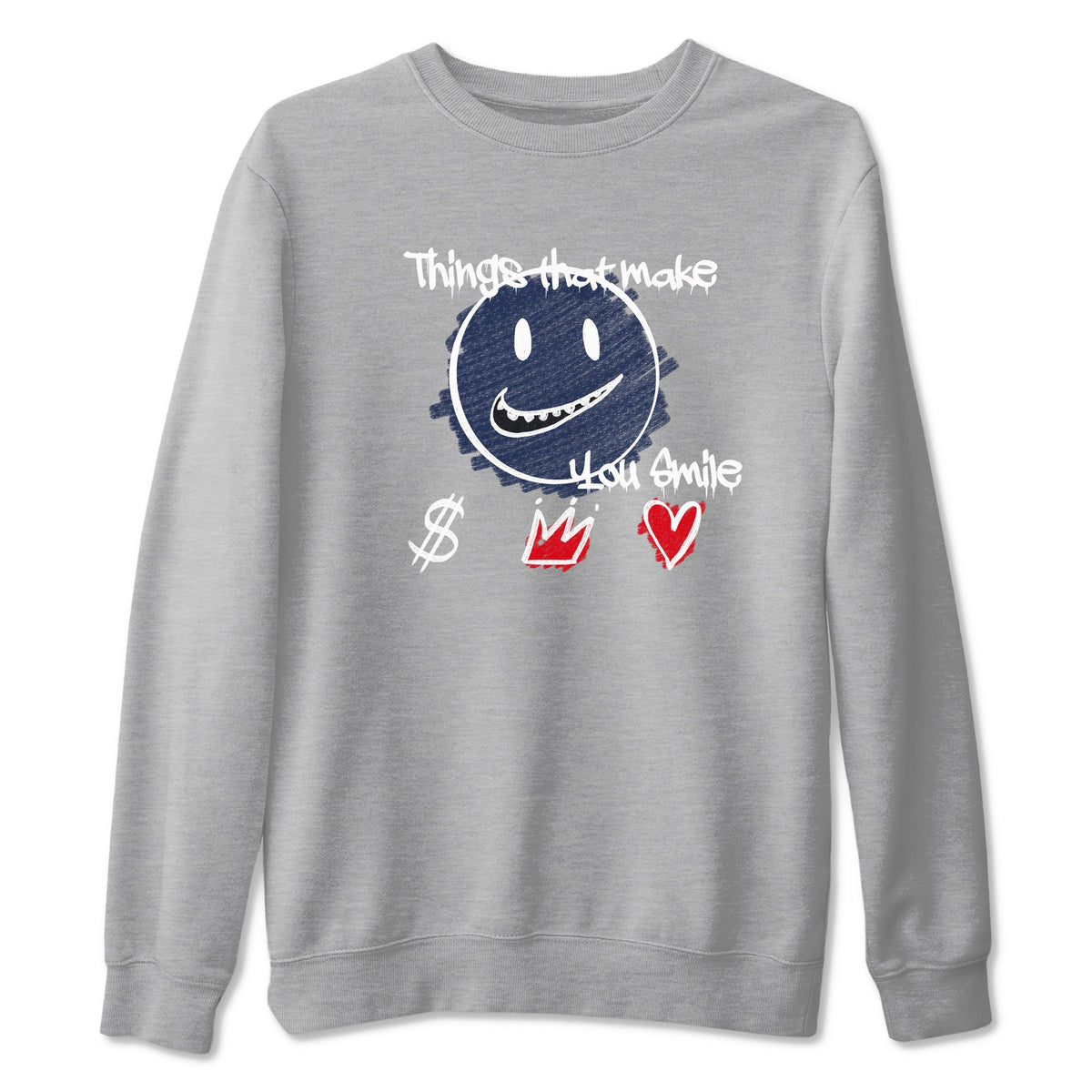 6s Olympic shirts to match jordans Things That Make You Smile sneaker match tees Air Jordan 6 Olympic Drip Gear Zone streetwear brand Heather Grey 2 unisex cotton tee