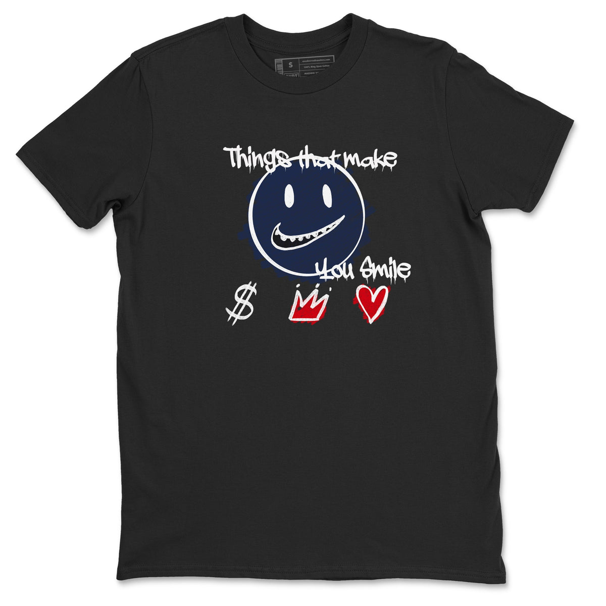 6s Olympic shirts to match jordans Things That Make You Smile sneaker match tees Air Jordan 6 Olympic Drip Gear Zone streetwear brand Black 2 unisex cotton tee