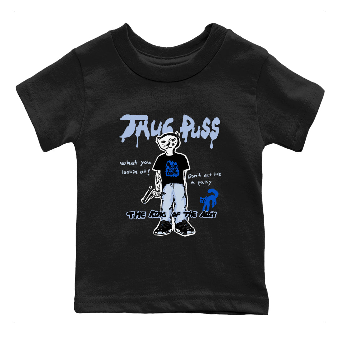 11s Low Space shirt to match jordans Thug Puss sneaker tees Air Jordan 11 Low Space Drip Gear Zone baby toddler Black 2 cotton Shirt