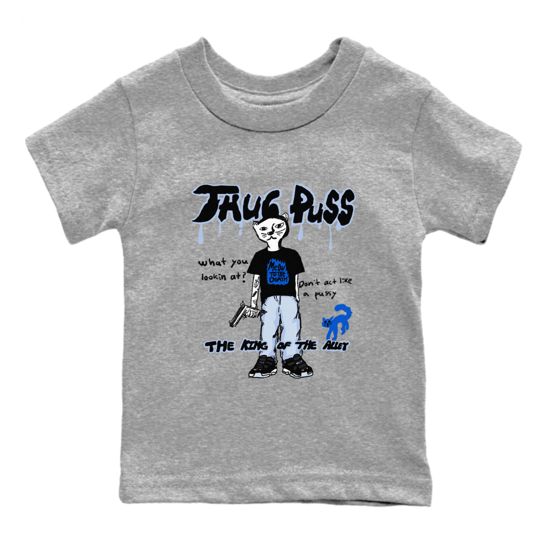 11s Low Space shirt to match jordans Thug Puss sneaker tees Air Jordan 11 Low Space Drip Gear Zone baby toddler Heather Grey 2 cotton Shirt