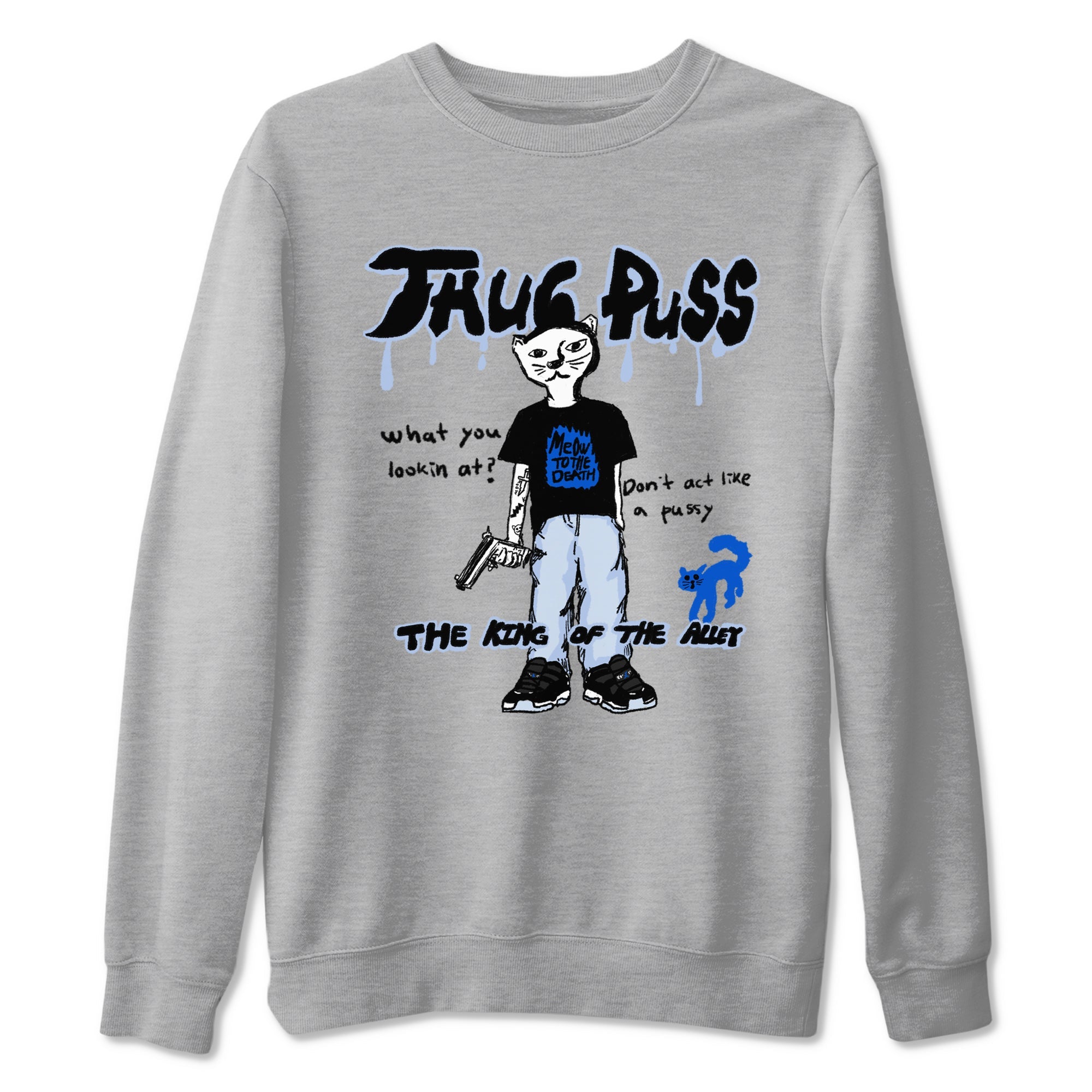 11s Low Space shirt to match jordans Thug Puss sneaker tees Air Jordan 11 Low Space Drip Gear Zone unisex cotton Heather Grey 2 crew neck shirt