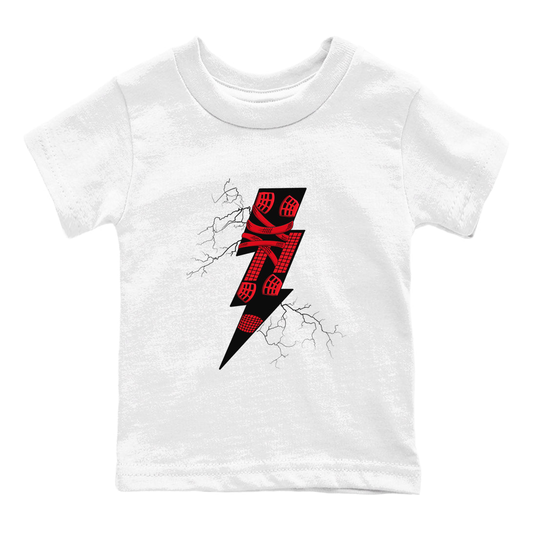 4s Red Thunder shirts to match jordans Thunder Kick sneaker match tees Air Jordan 4 Red Thunder Drip Gear Zone streetwear brand Baby and Youth White 2 cotton tee