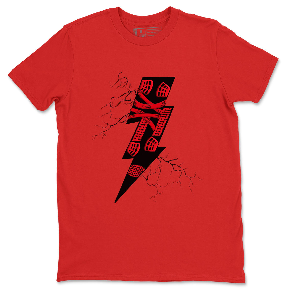 4s Red Thunder shirts to match jordans Thunder Kick sneaker match tees Air Jordan 4 Red Thunder Drip Gear Zone streetwear brand Red 2 unisex cotton tee