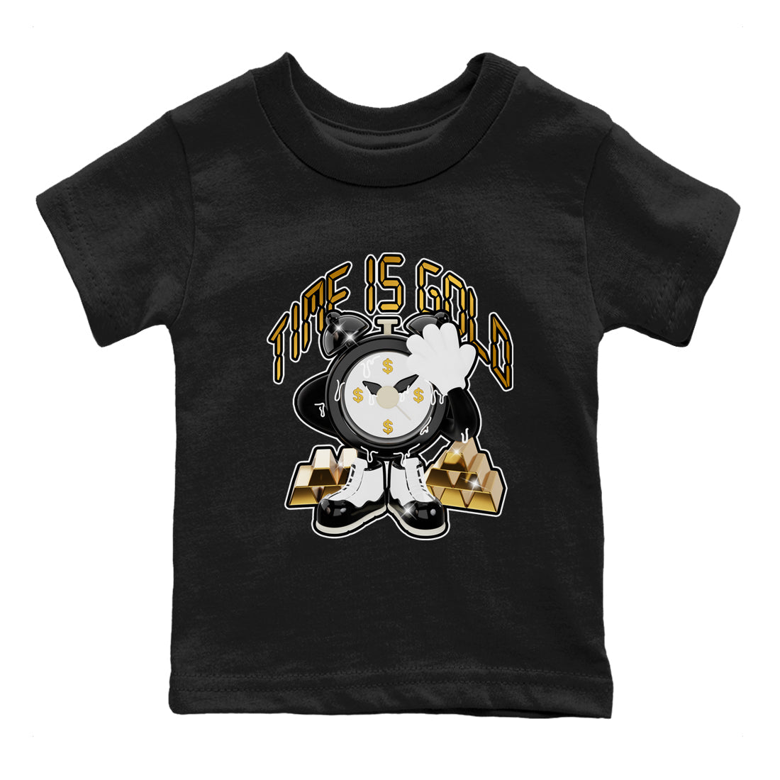 Air Jordan 11 Gratitude shirt to match jordans Time Is Gold sneaker tees AJ11 Gratitude Drip Gear Zone Baby Toddler Black 2 T-Shirt