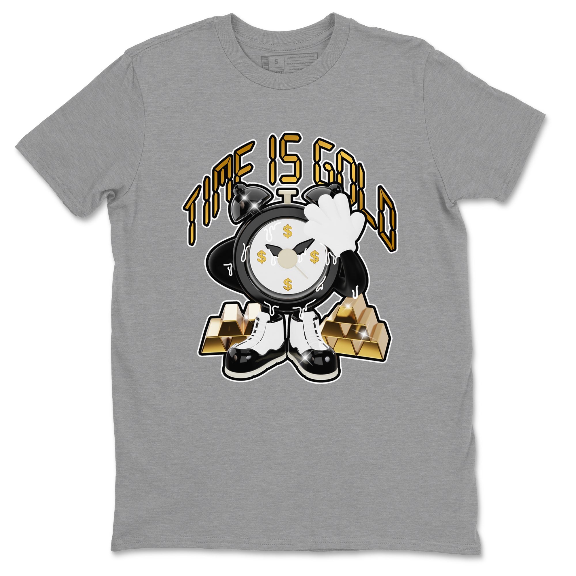 Air Jordan 11 Gratitude shirt to match jordans Time Is Gold sneaker tees AJ11 Gratitude Drip Gear Zone Unisex Heather Grey 2 T-Shirt