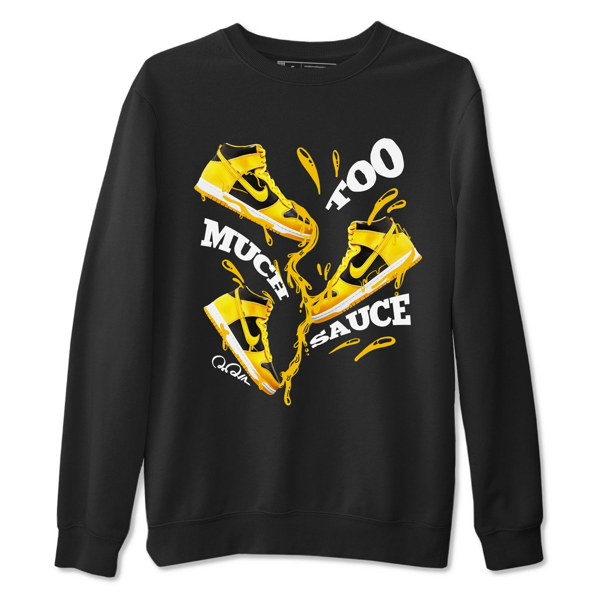 Dunk High Wu Tang shirts to match jordans Too Much Sauce sneaker match tees Dunk High Wu Tang match shoes to clothes Drip Gear Zone unisex cotton Black 2 shirts