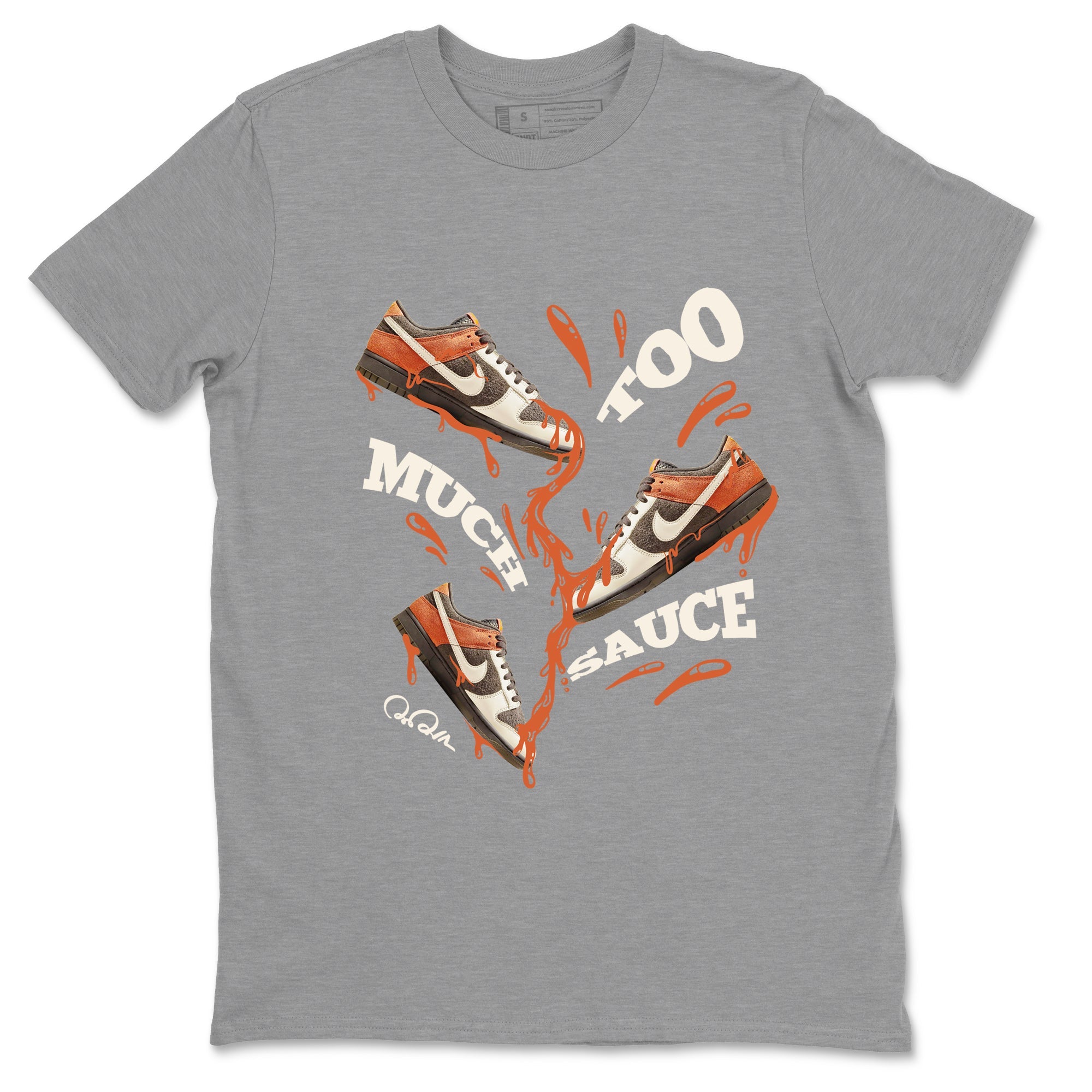Dunk Red Panda shirt to match jordans Too Much Sauce sneaker tees Nike Dunk LowRed Panda Drip Gear Zone Unisex Heather Grey 2 T-Shirt