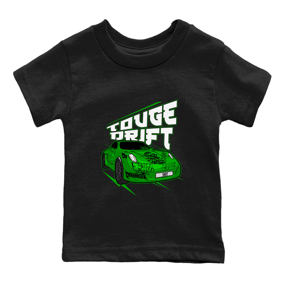 Air Jordan 5 Lucky Green shirt to match jordans Touge Drift sneaker tees AJ5 Lucky Green Drip Gear Zone Baby Toddler Black 2 T-Shirt