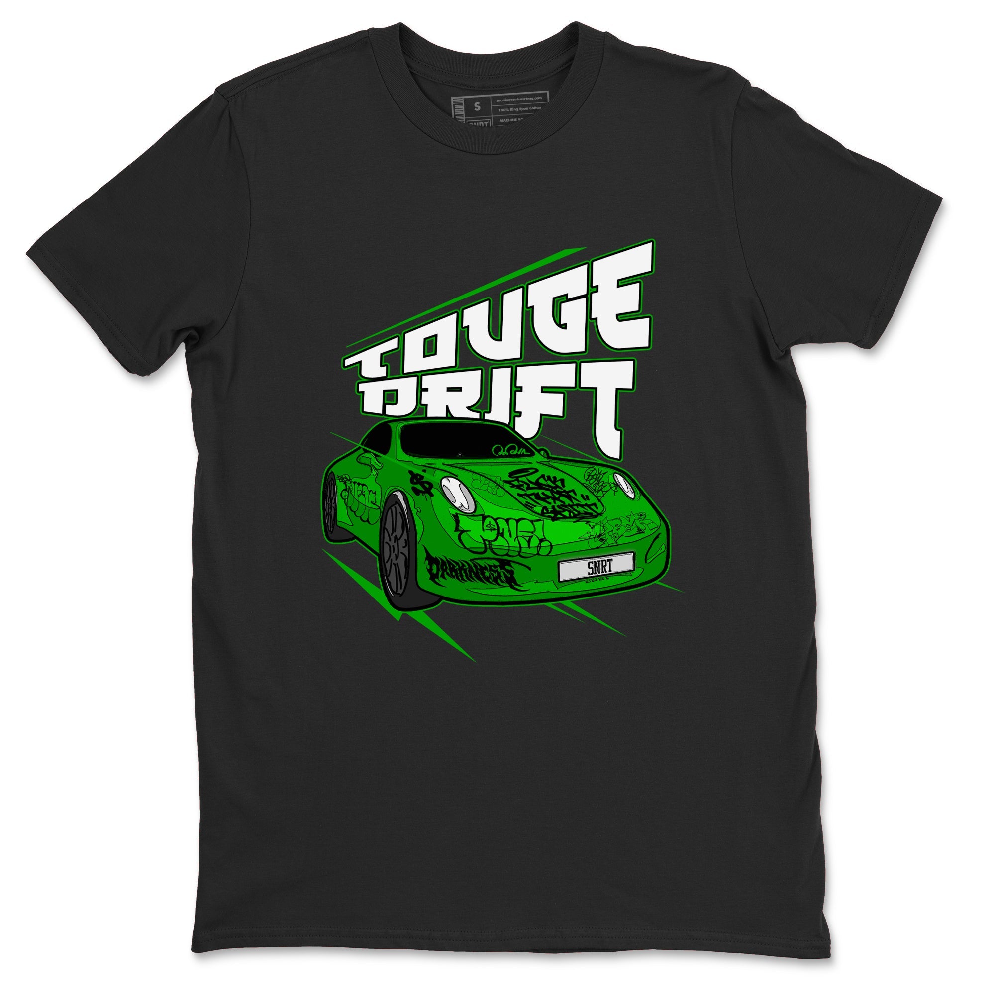Air Jordan 5 Lucky Green shirt to match jordans Touge Drift sneaker tees AJ5 Lucky Green Drip Gear Zone Unisex Black 2 T-Shirt