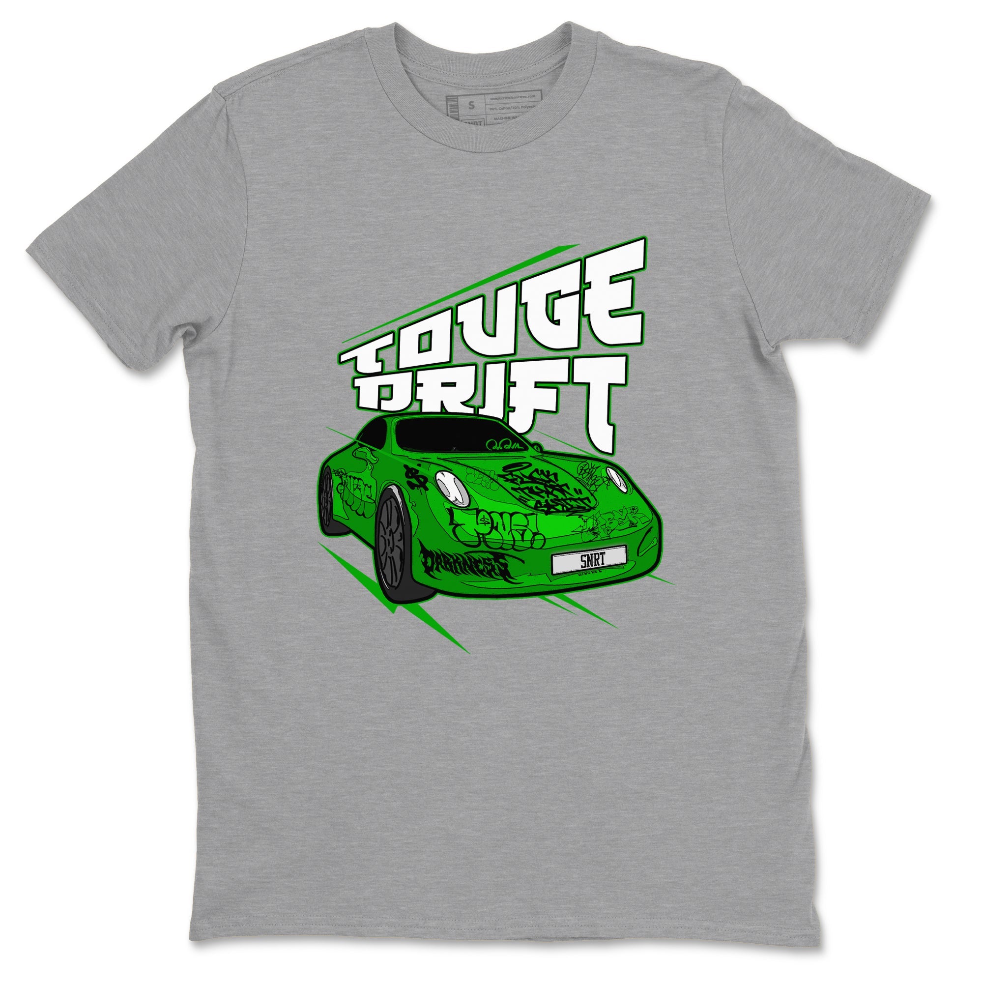 Air Jordan 5 Lucky Green shirt to match jordans Touge Drift sneaker tees AJ5 Lucky Green Drip Gear Zone Unisex Heather Grey 2 T-Shirt