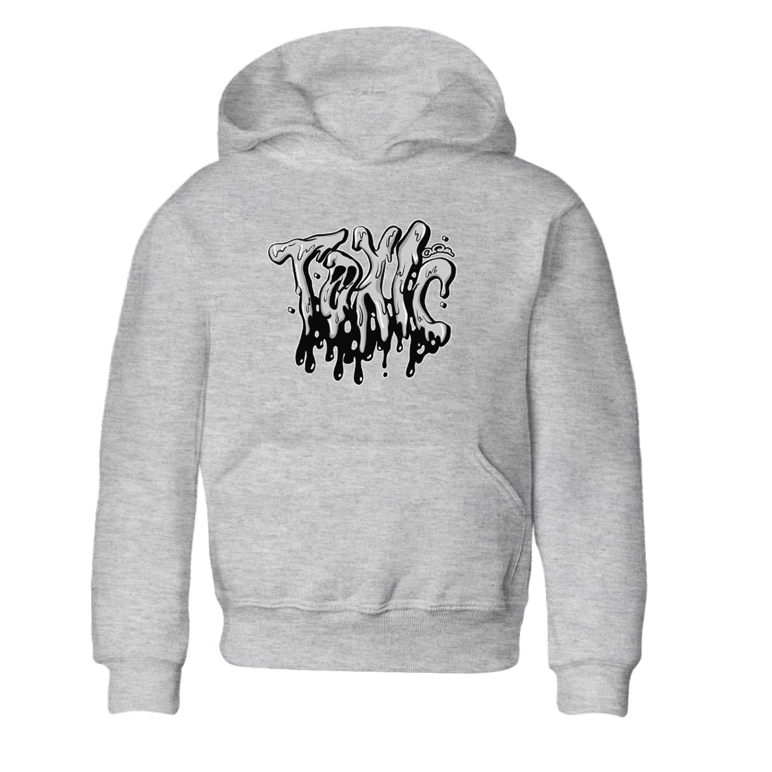 1s Wolf Grey shirts to match jordans Toxic sneaker match tees Air Jordan 1 Wolf Grey Drip Gear Zone streetwear brand Baby and Youth Heather Grey 2 cotton tee
