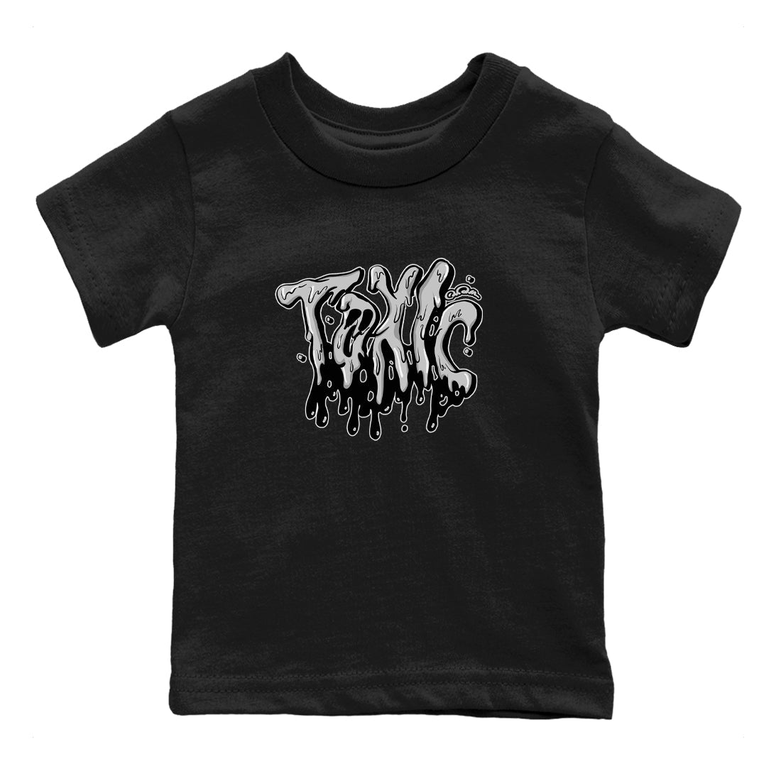 1s Wolf Grey shirts to match jordans Toxic sneaker match tees Air Jordan 1 Wolf Grey Drip Gear Zone streetwear brand Baby and Youth Black 2 cotton tee