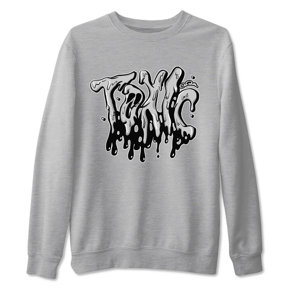 1s Wolf Grey shirts to match jordans Toxic sneaker match tees Air Jordan 1 Wolf Grey Drip Gear Zone streetwear brand Heather Grey 2 unisex cotton tee