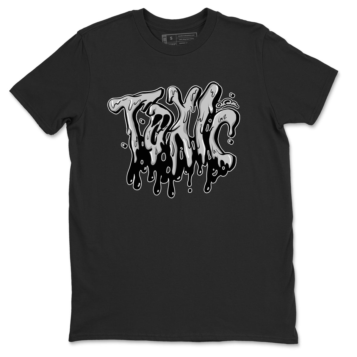 1s Wolf Grey shirts to match jordans Toxic sneaker match tees Air Jordan 1 Wolf Grey Drip Gear Zone streetwear brand Black 2 unisex cotton tee