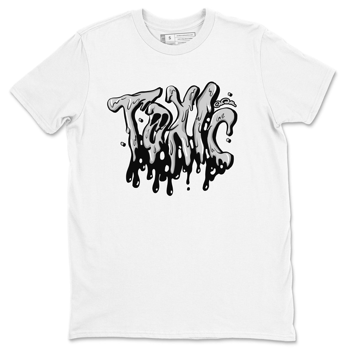 1s Wolf Grey shirts to match jordans Toxic sneaker match tees Air Jordan 1 Wolf Grey Drip Gear Zone streetwear brand White 2 unisex cotton tee